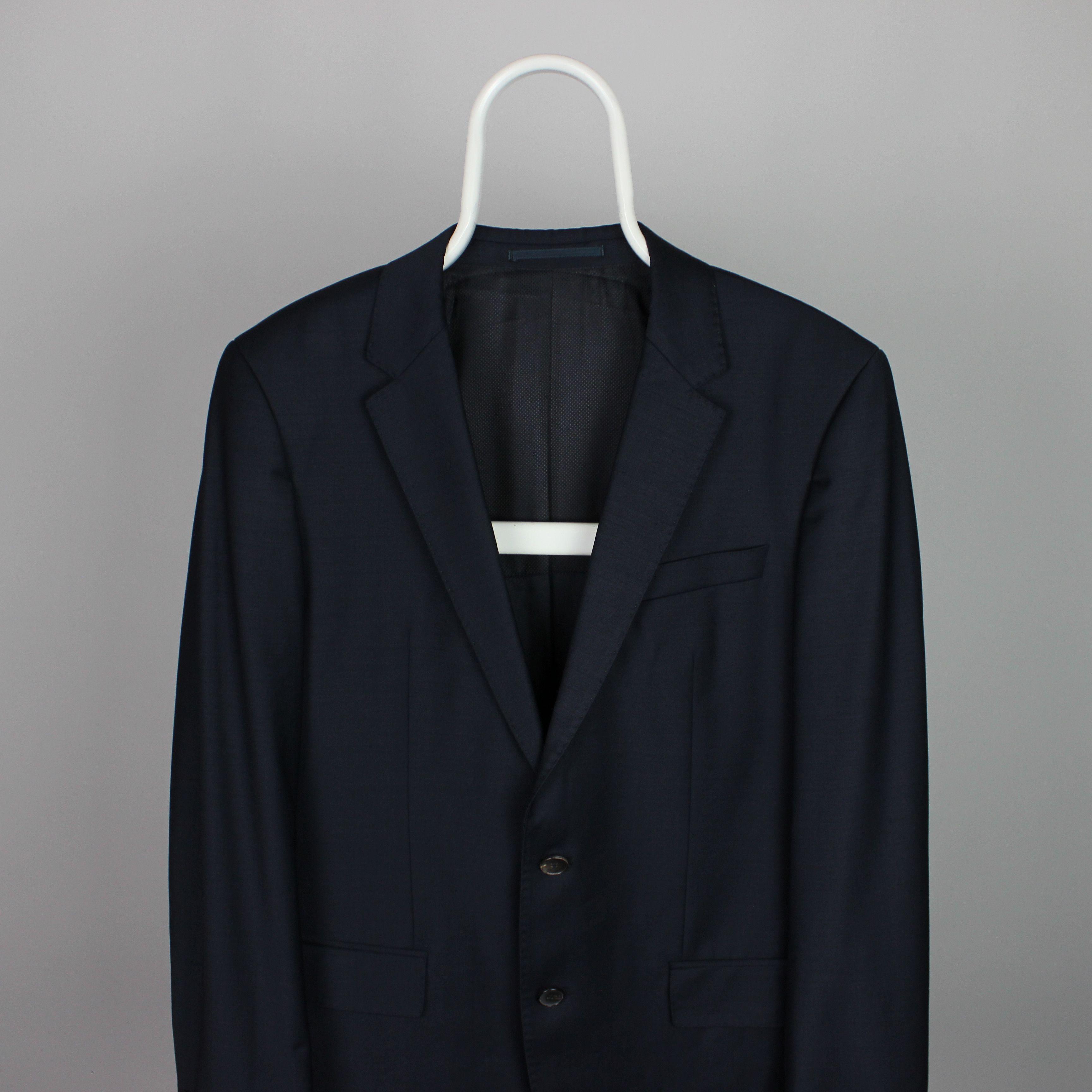 Hugo Boss Hugo Boss blazer men wool navy blue gray 38R 48 Size 38R - 2 Thumbnail