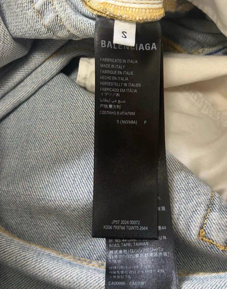 Balenciaga Balenciaga size S Spliced letter logo jeans Size US 26 / EU 42 - 4 Thumbnail