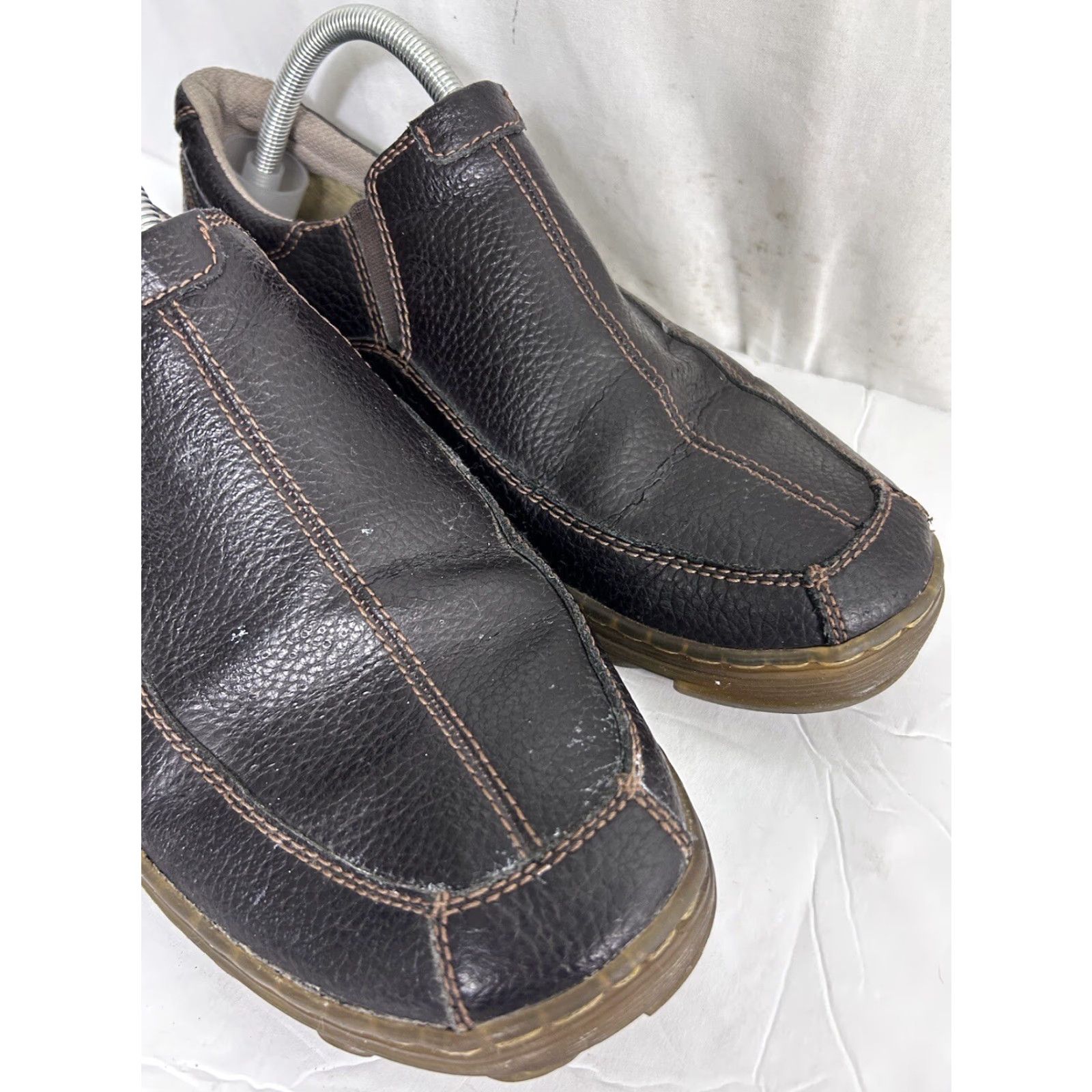 Dr. Martens DR MARTENS Carlton Brown 11 M Men Gore Leather Slip-On Loafers Size US 11 / EU 44 - 2 Thumbnail