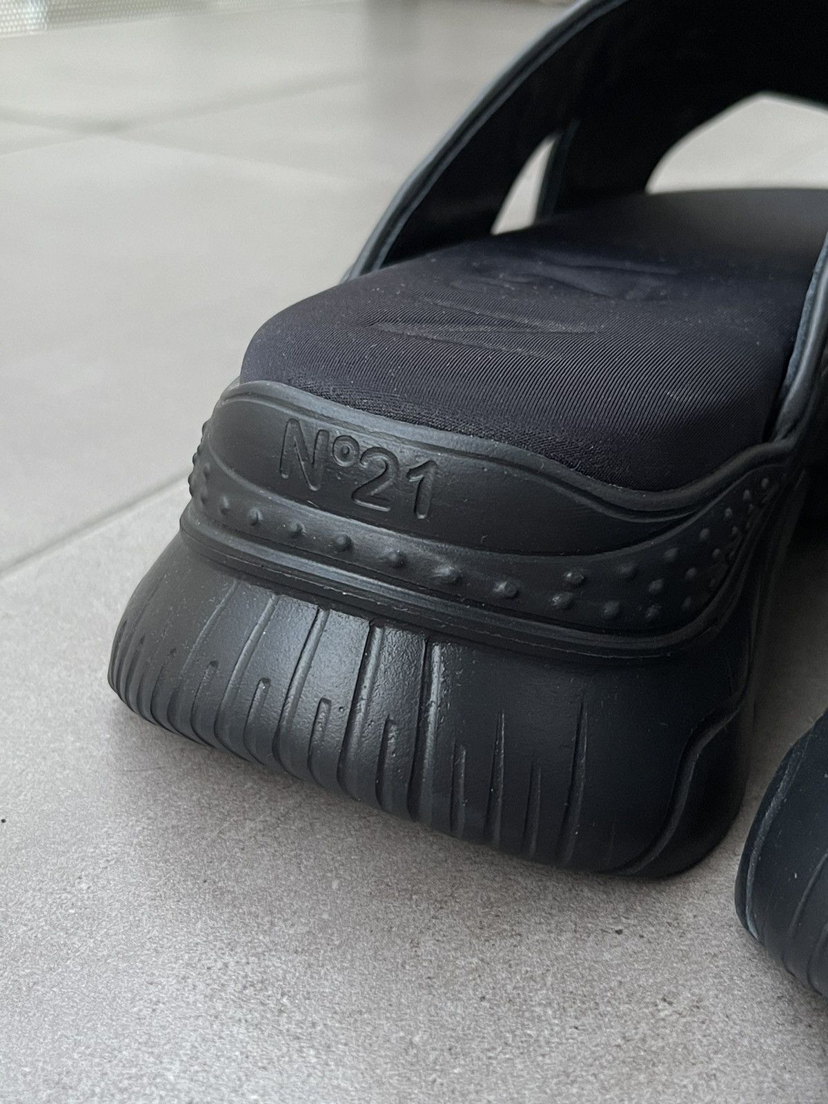 N21 !DS! SS23 N21 Billy Platform Black Slides Size US 9 / EU 42 - 16 Thumbnail