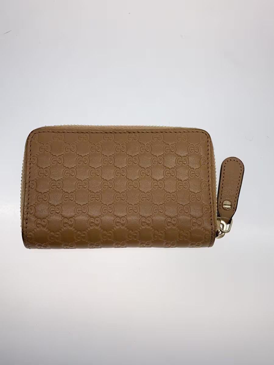 Gucci Gucci Leather Monogram Coin Case Beige Size ONE SIZE - 2 Thumbnail