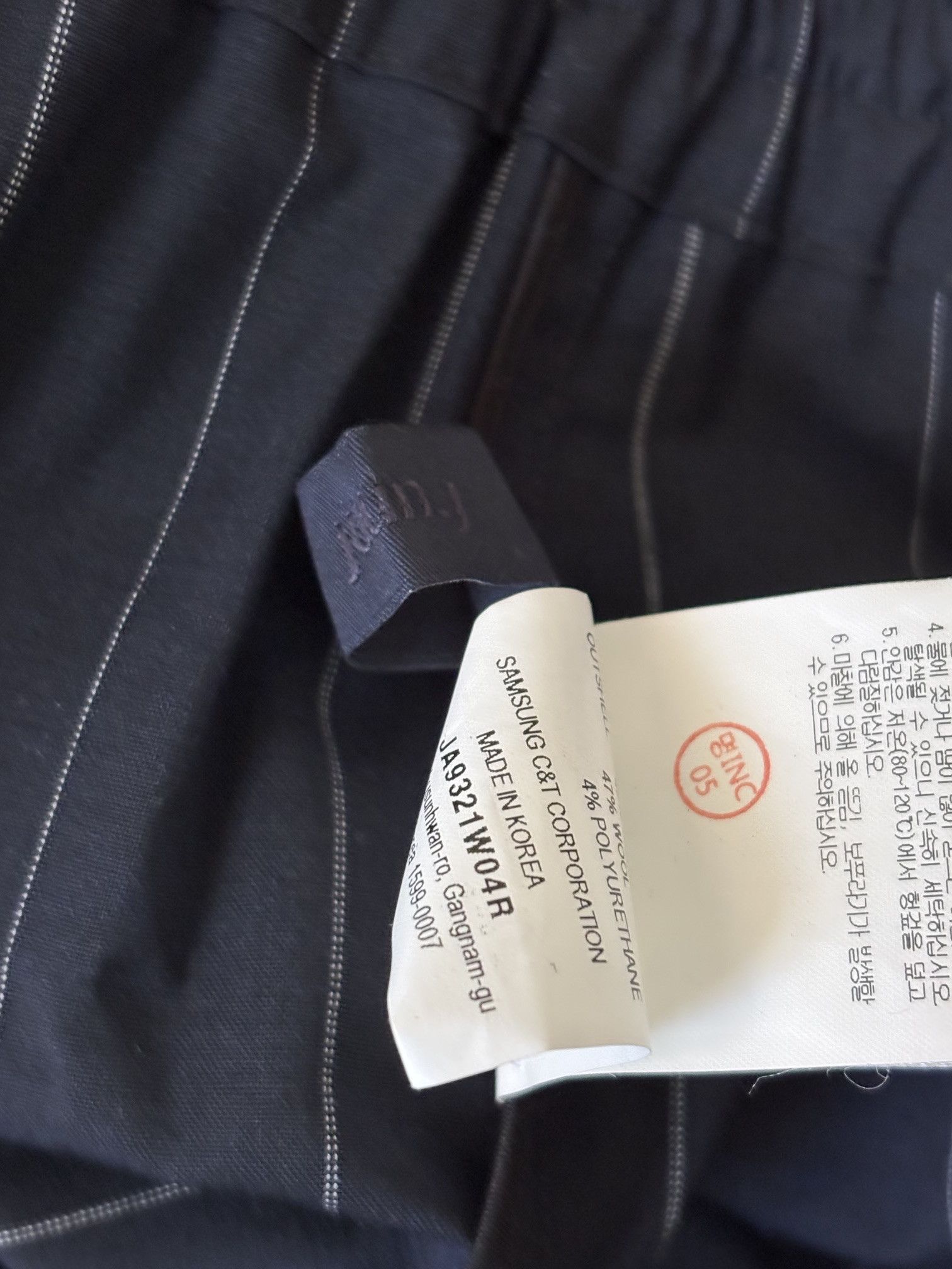 Juun.J SS19 Wide Navy Pinstripe Trousers Size US 28 / EU 44 - 6 Thumbnail