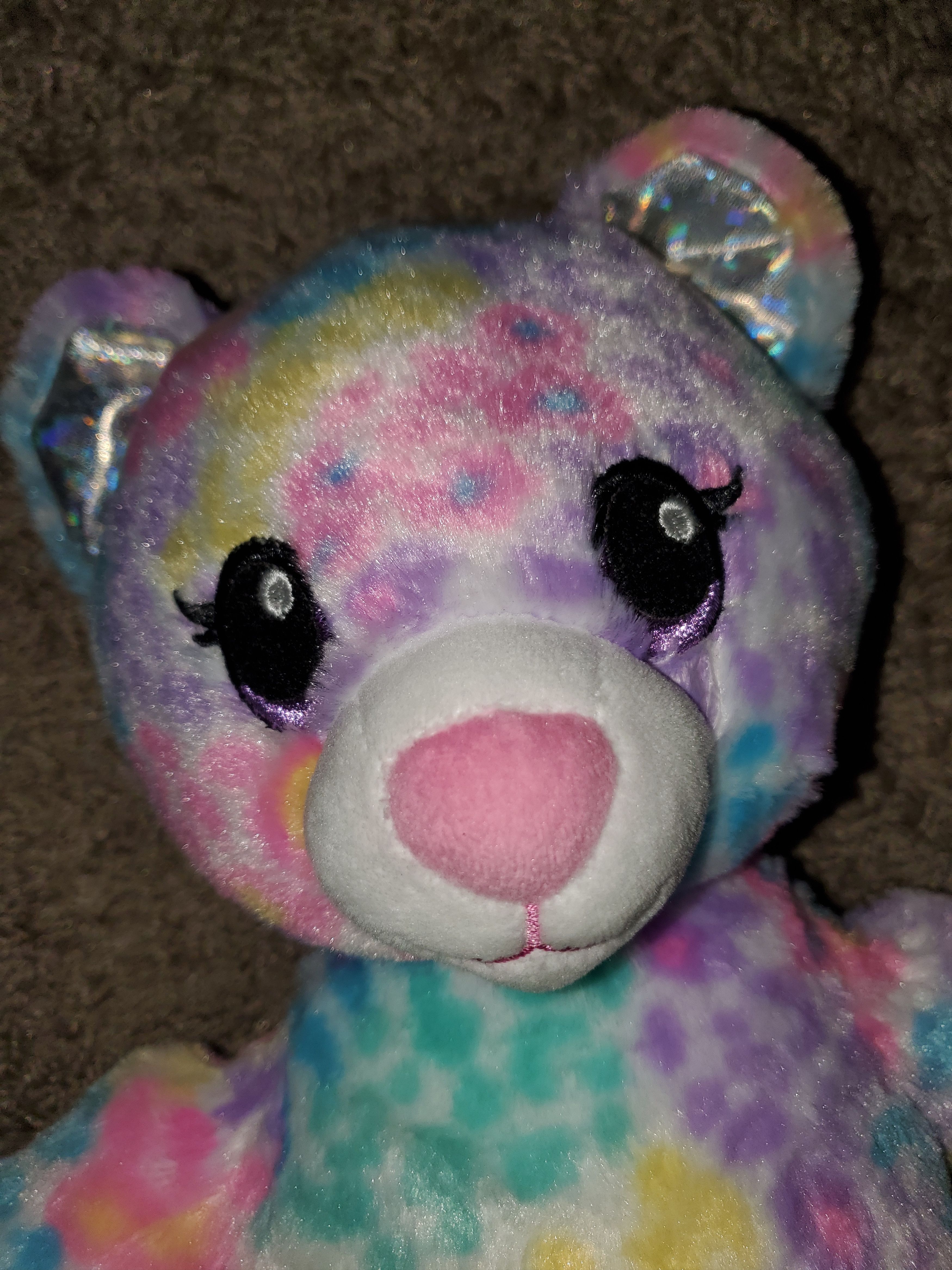 Other 16" Pastel Rainbow Leopard Build-a-Bear Plush Size ONE SIZE - 7 Thumbnail