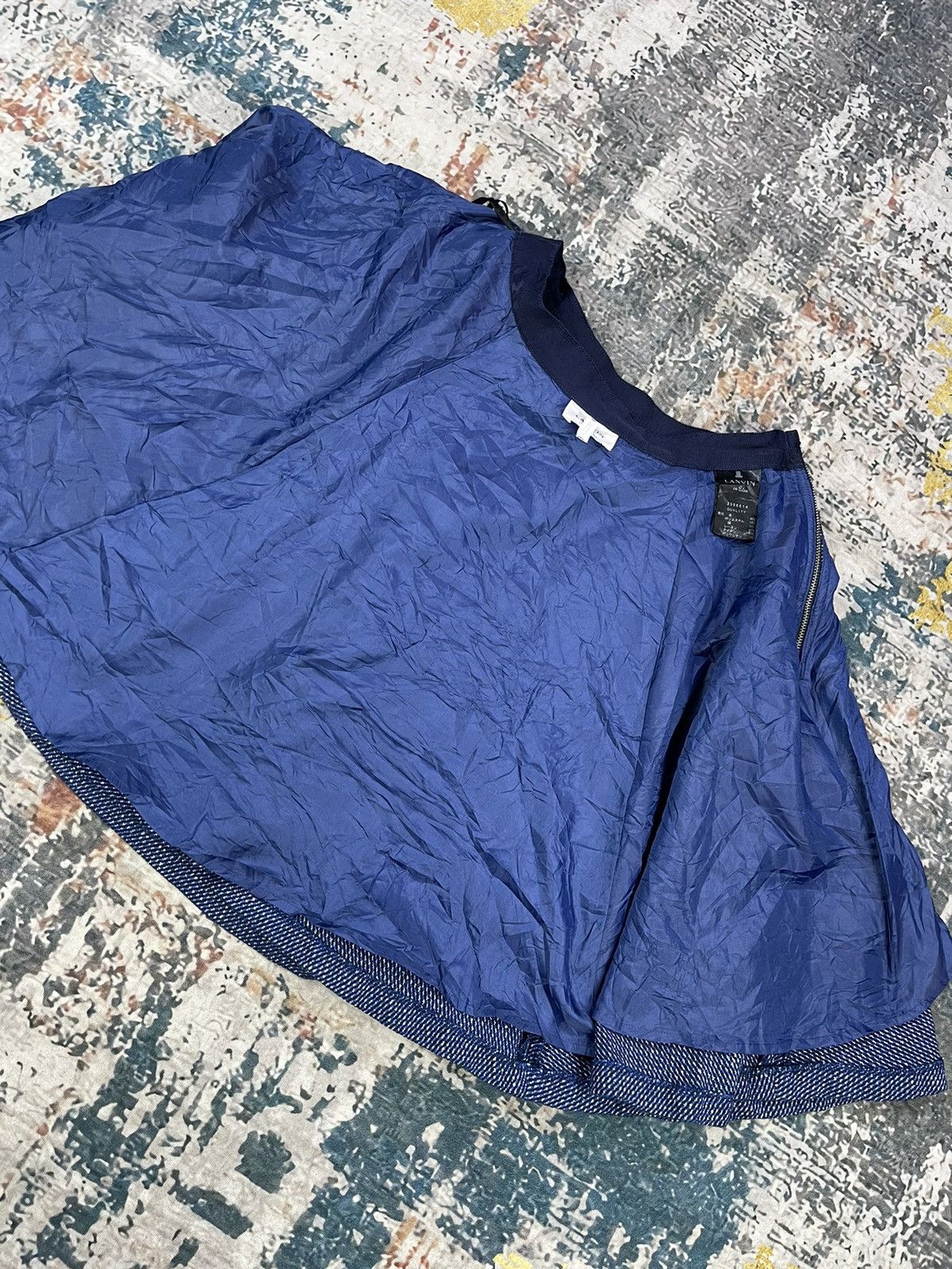 Lanvin Lanvin En Bleu Mini Skirt Size 26" / US 2 / IT 38 - 5 Thumbnail