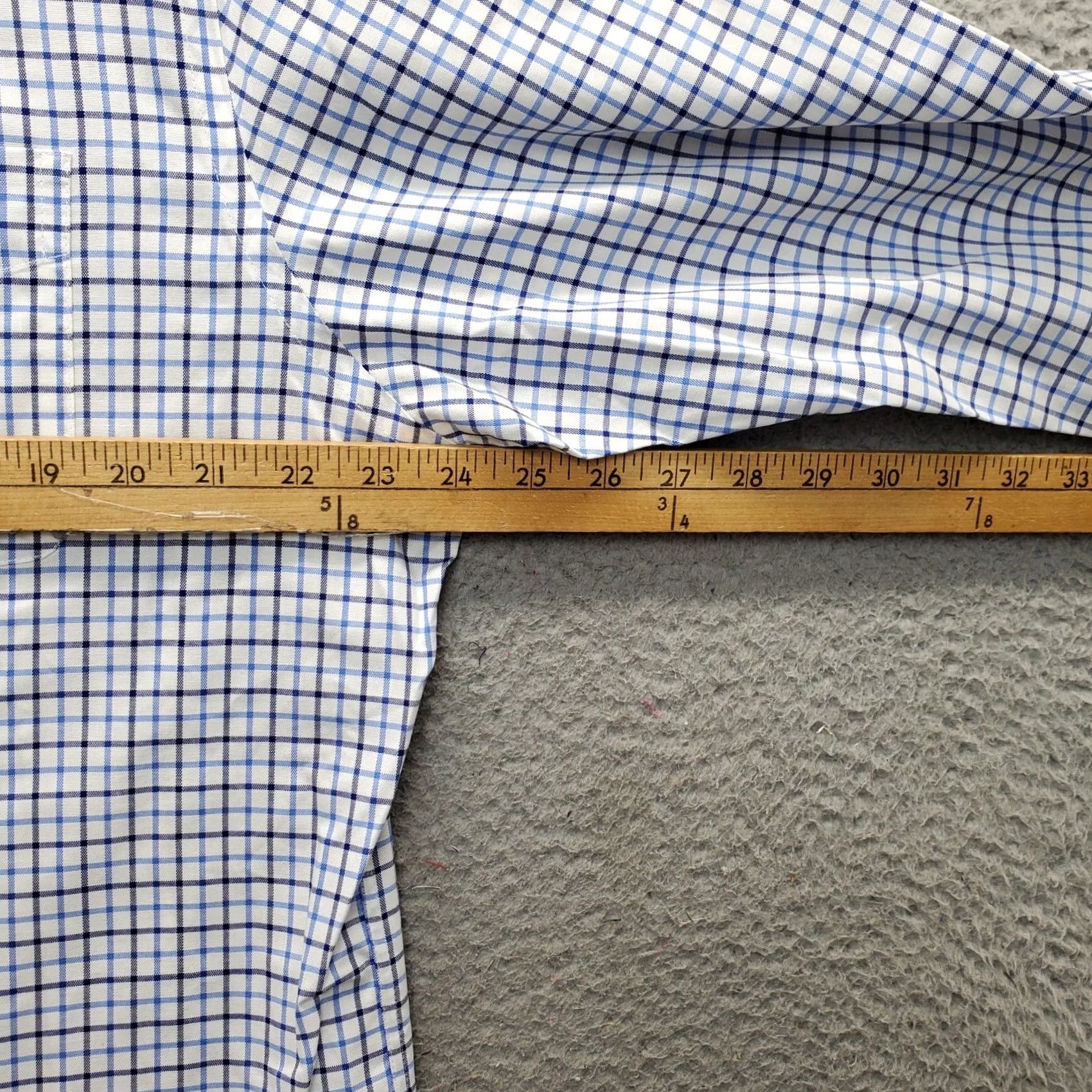 Ralph Lauren Lauren Ralph Lauren Dress Shirt Mens 16.5 Multi Plaid Classic Stretch Non Iron Size 46R - 4 Thumbnail
