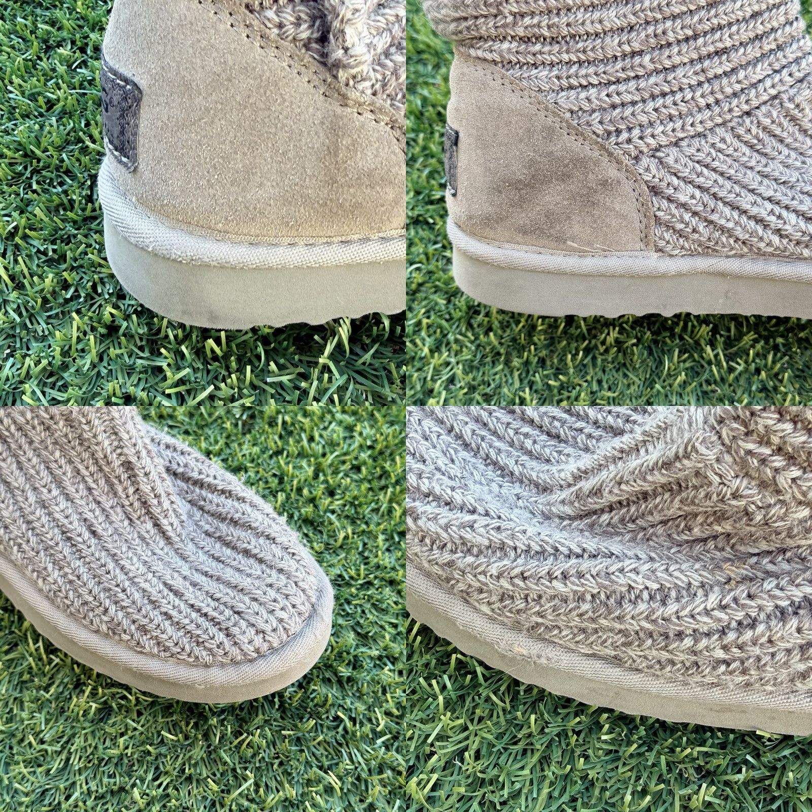 Ugg UGG Australia Cardy Boot Knit Mid-Calf Gray 8 M Womens Boots Casual Fall Winter 80s? Size M / US 6-8 / IT 42-44 - 8 Thumbnail