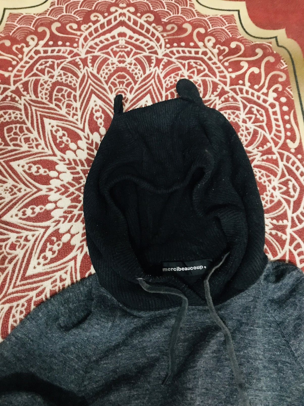 Issey Miyake × Japanese Brand × mercibeaucoup Bear hoodie Mercibeaucoup by Issey Miyake Size L / US 10 / IT 46 - 4 Thumbnail