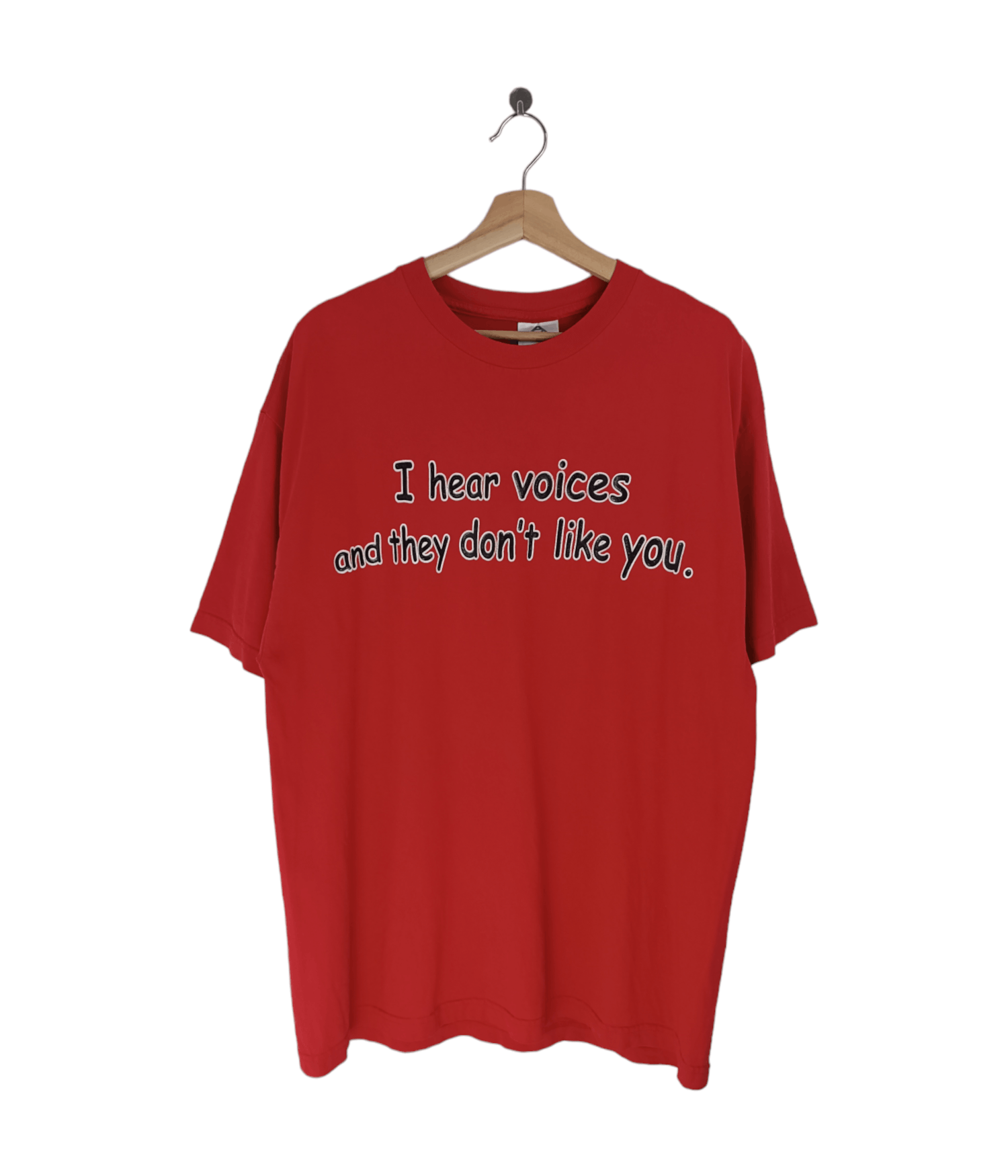 Other VINTAGE Y2K ADULT HUMOR "I HEAR VOICES" QUOTES FUNNY TEE Size US XL / EU 56 / 4 - 1 Thumbnail