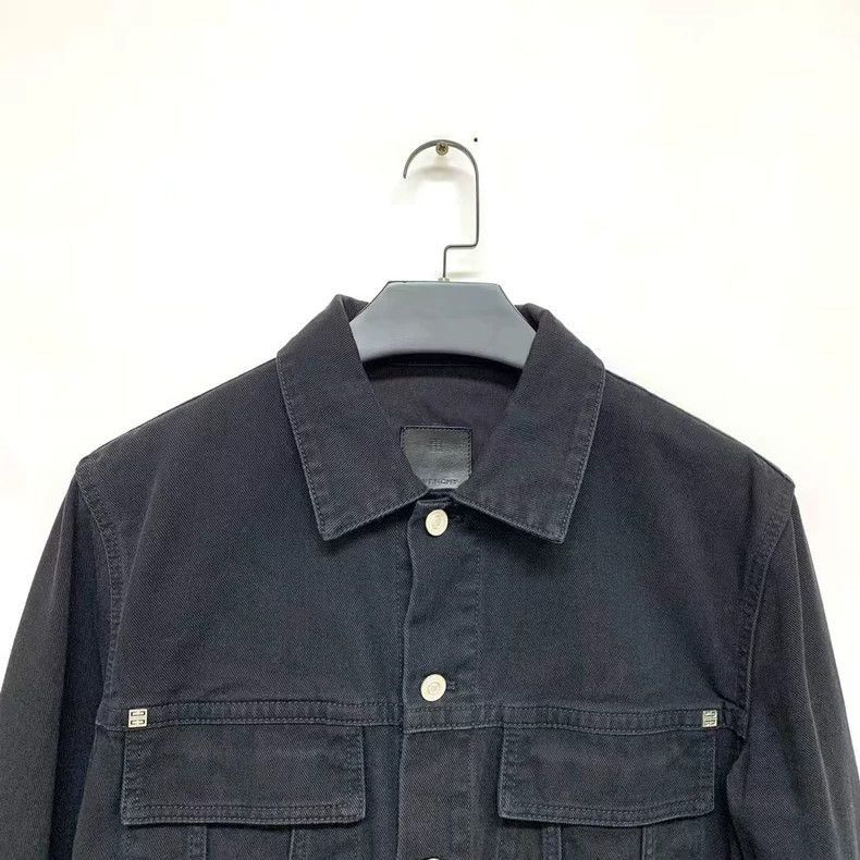 Givenchy Givenchy Givenchy New Black Denim Jacket 2505-Nextarrow Size US S / EU 44-46 / 1 - 3 Thumbnail