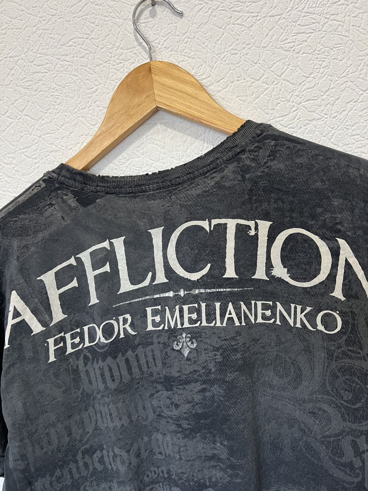Affliction CRAZY Affliction AOP Fedor Emelianenko Y2k Tee Shirt Size US S / EU 44-46 / 1 - 6 Thumbnail