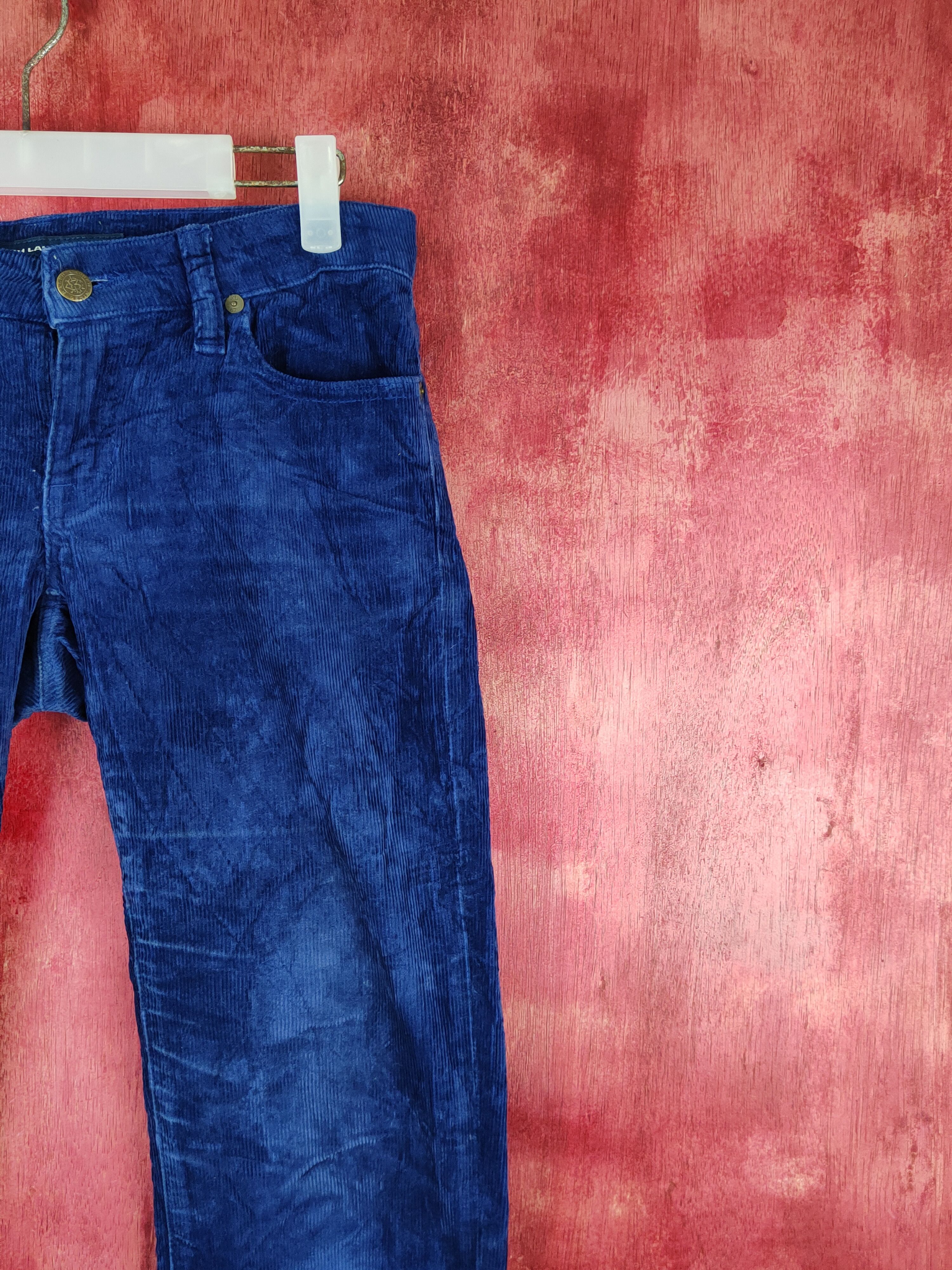 Japanese Brand Ralph Lauren Sport Blue streetwear Corduroy Pants #S1794 Size 25" / US 0 / IT 36 - 5 Thumbnail