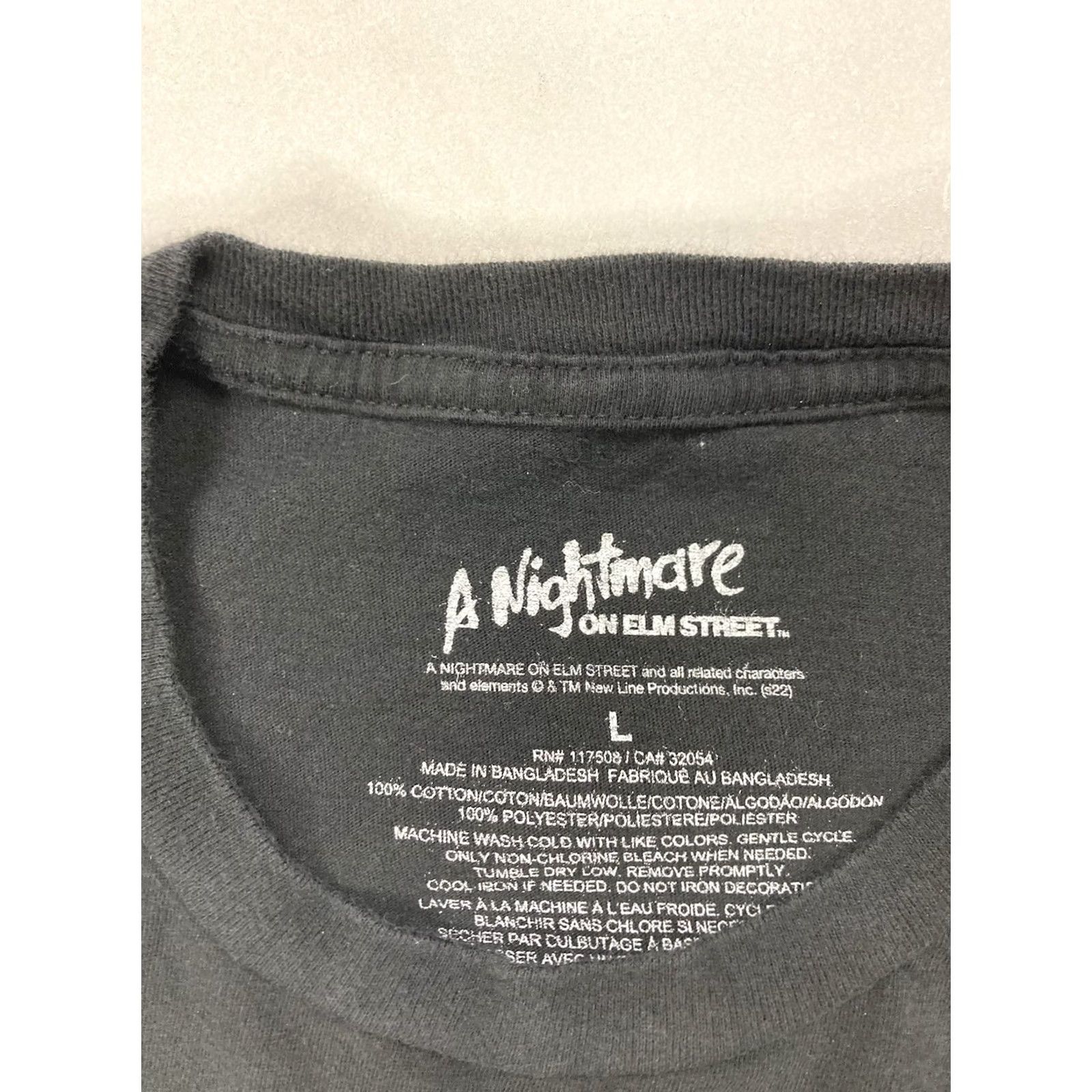 Vintage VINTAGE A Nightmare On Elm Street Movie Graphic T-shirt Men Large Black Freddy Krueger Size US L / EU 52-54 / 3 - 6 Thumbnail