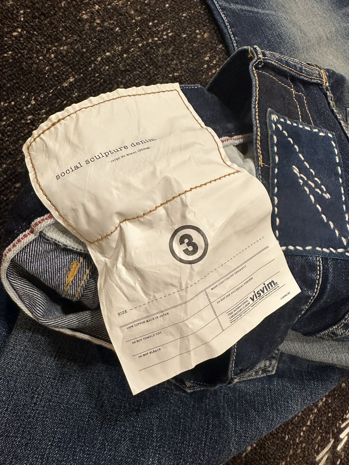 Visvim Visvim Social Sculpture 01 Slim Dry-18 Size US 32 / EU 48 - 11 Thumbnail
