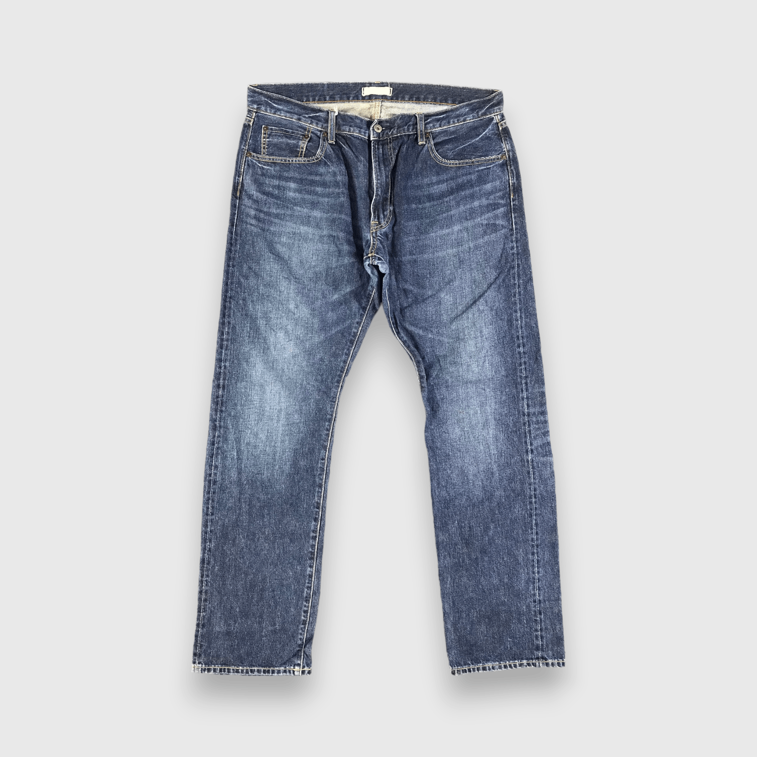 Japanese Brand Uniqlo Selvedge Jeans Blue Wash Denim -J2808 Size US 38 / EU 54 - 1 Thumbnail