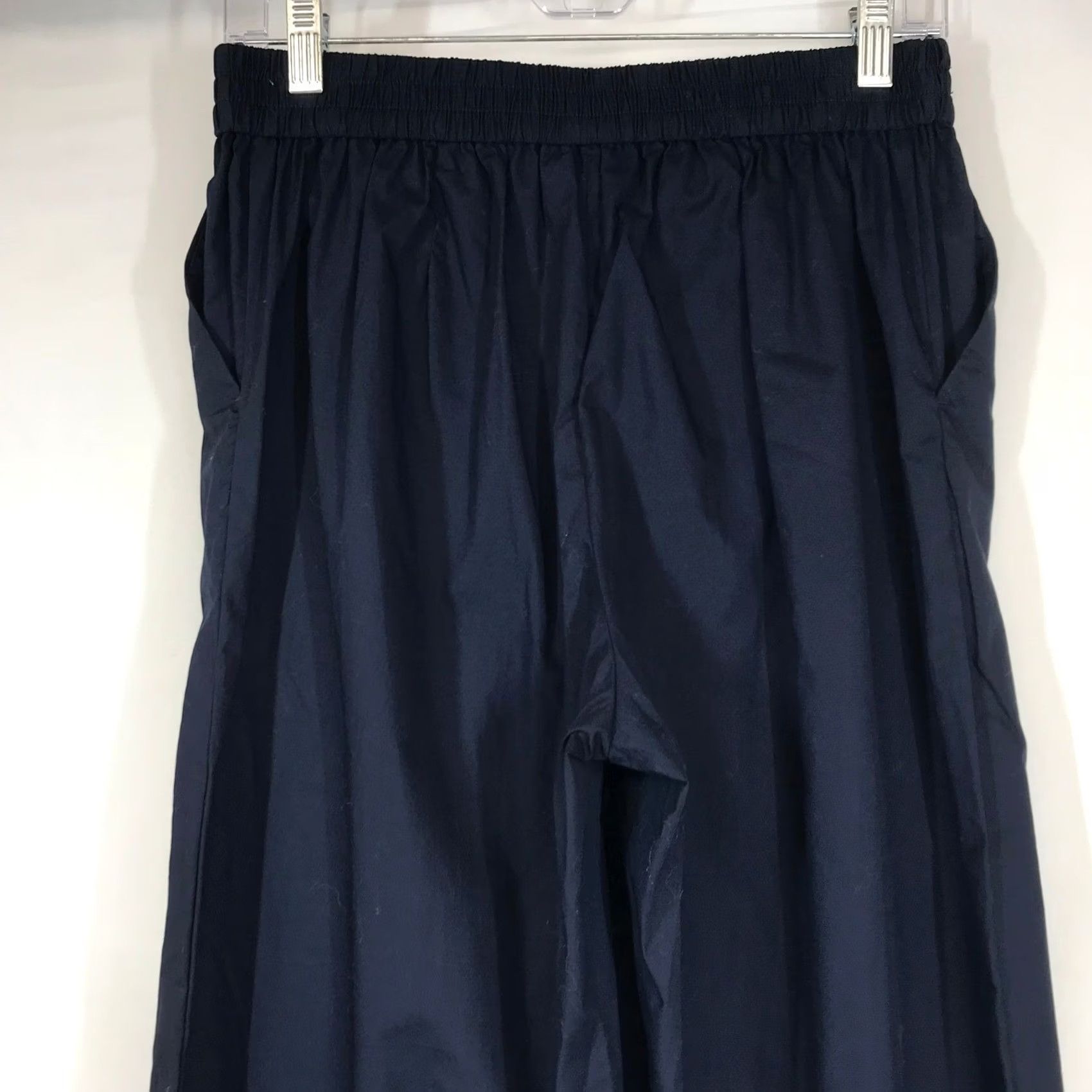 Talbots Talbots Blue Navy Wide Leg Culotte Pants Petite SP Eyelet Lace Hem Size 28" / US 6 / IT 42 - 5 Thumbnail