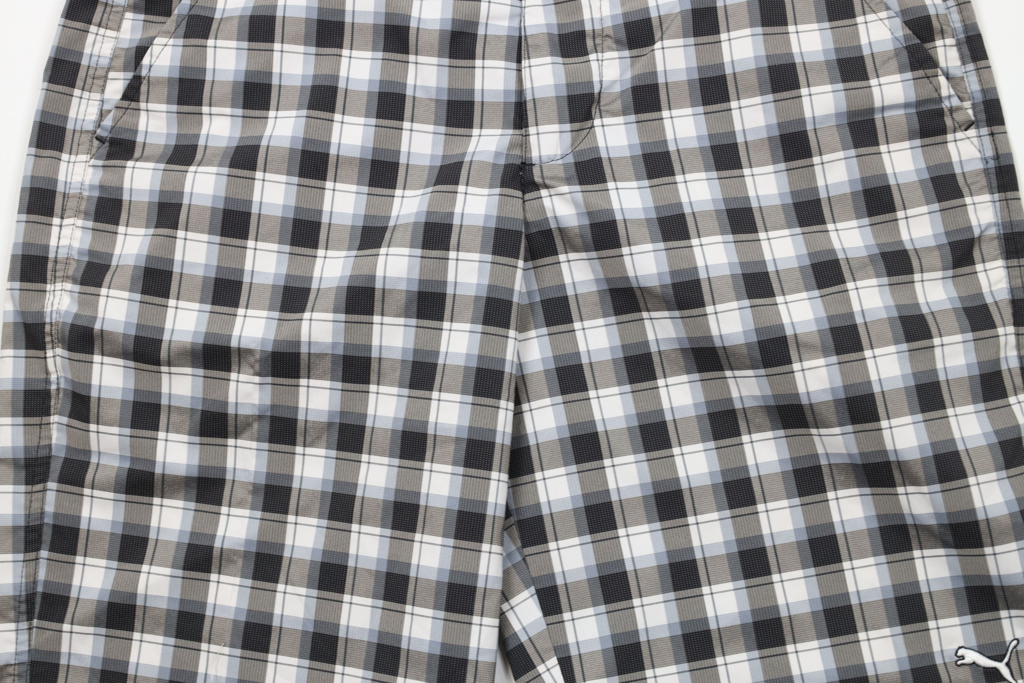 Puma × Vintage Puma Golf Cell Rickie Fowler Golfing Chino Shorts Plaid Size US 30 / EU 46 - 3 Thumbnail