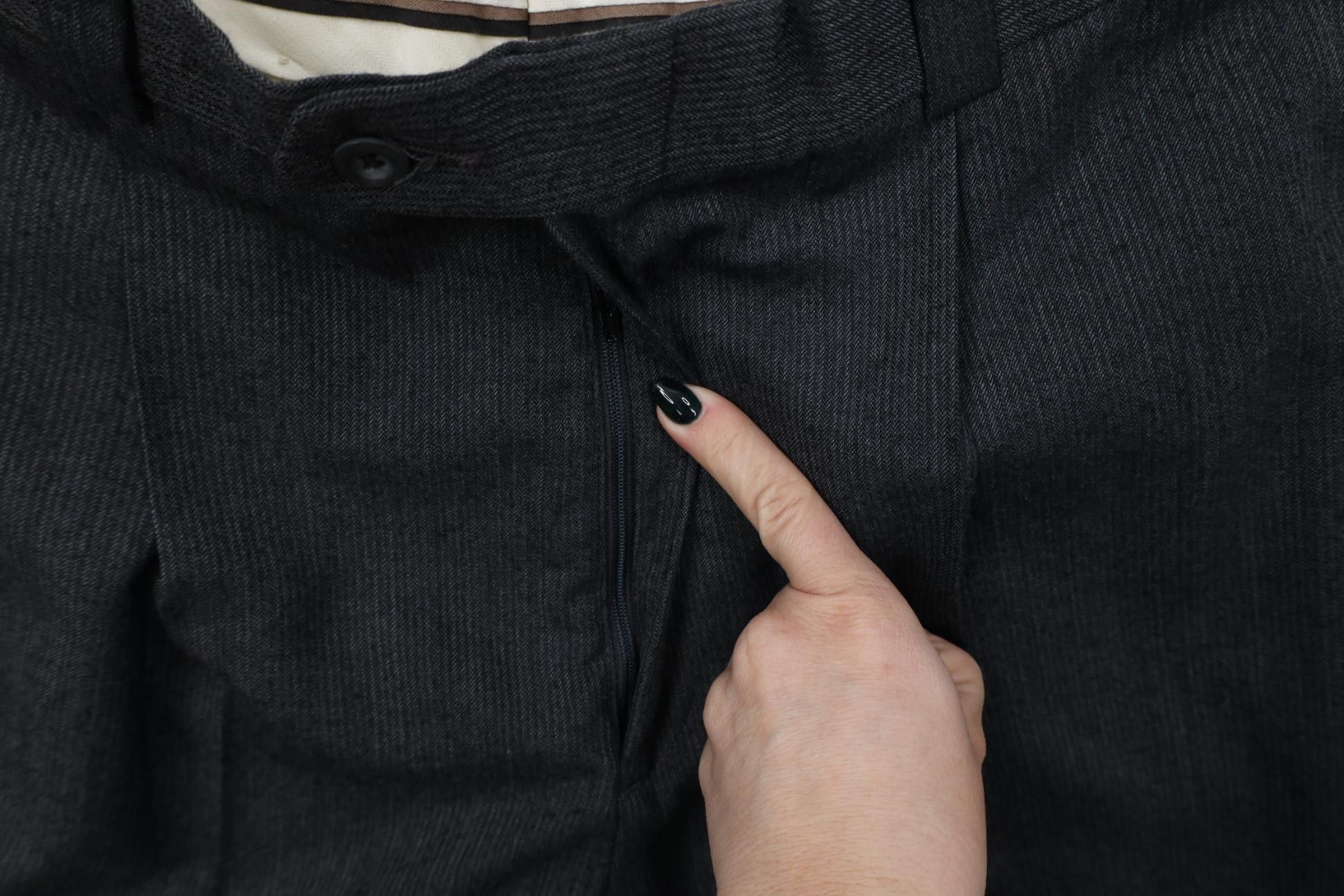 Vintage Vintage 90s Streetwear Striped Wide Leg Chino Pants Gray Size US 34 / EU 50 - 6 Thumbnail