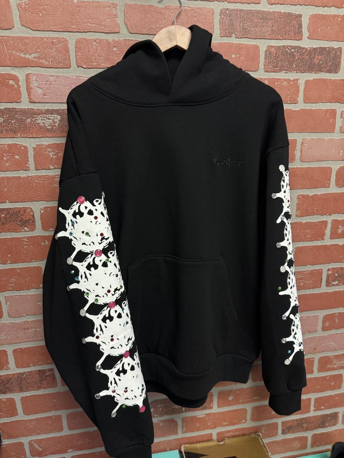 Sp5der Sp5der WorldWide Gem Rhinestone Hoodie Size L (NEW) Size US L / EU 52-54 / 3 - 2 Thumbnail