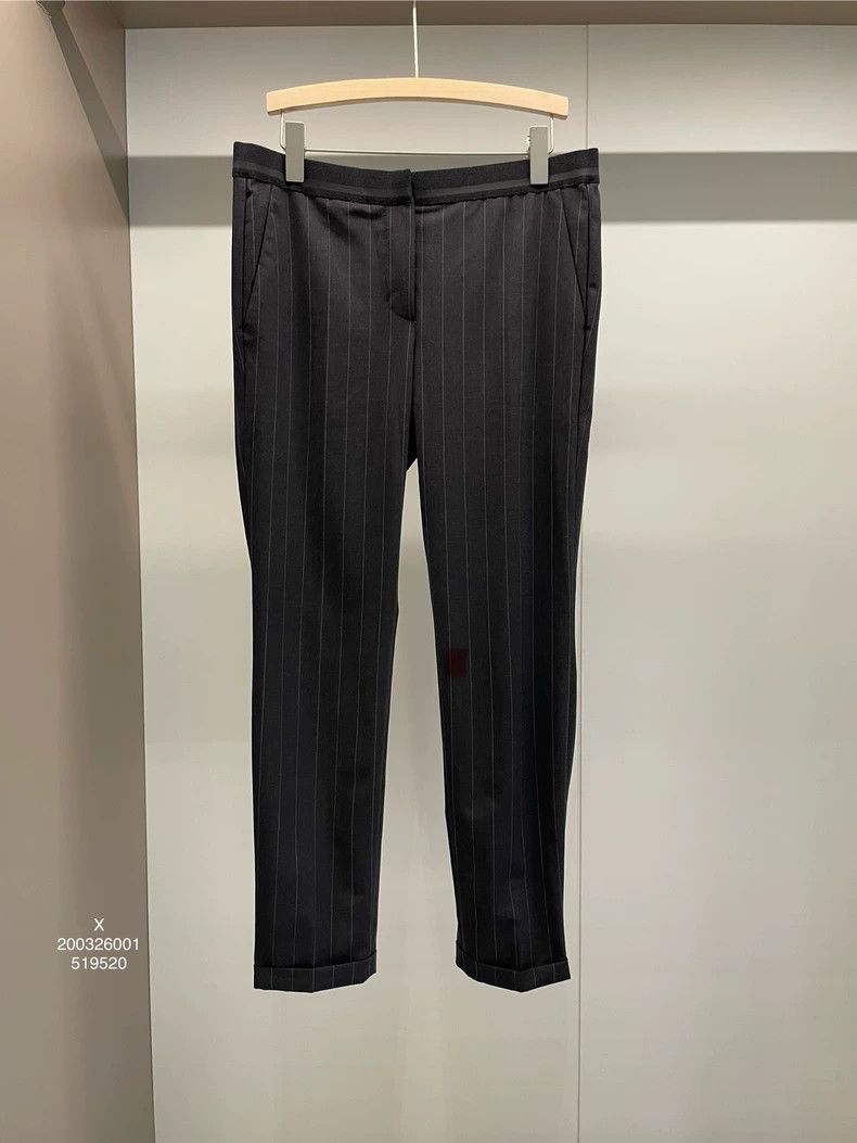 Brunello Cucinelli Wool Striped Pants - dmc