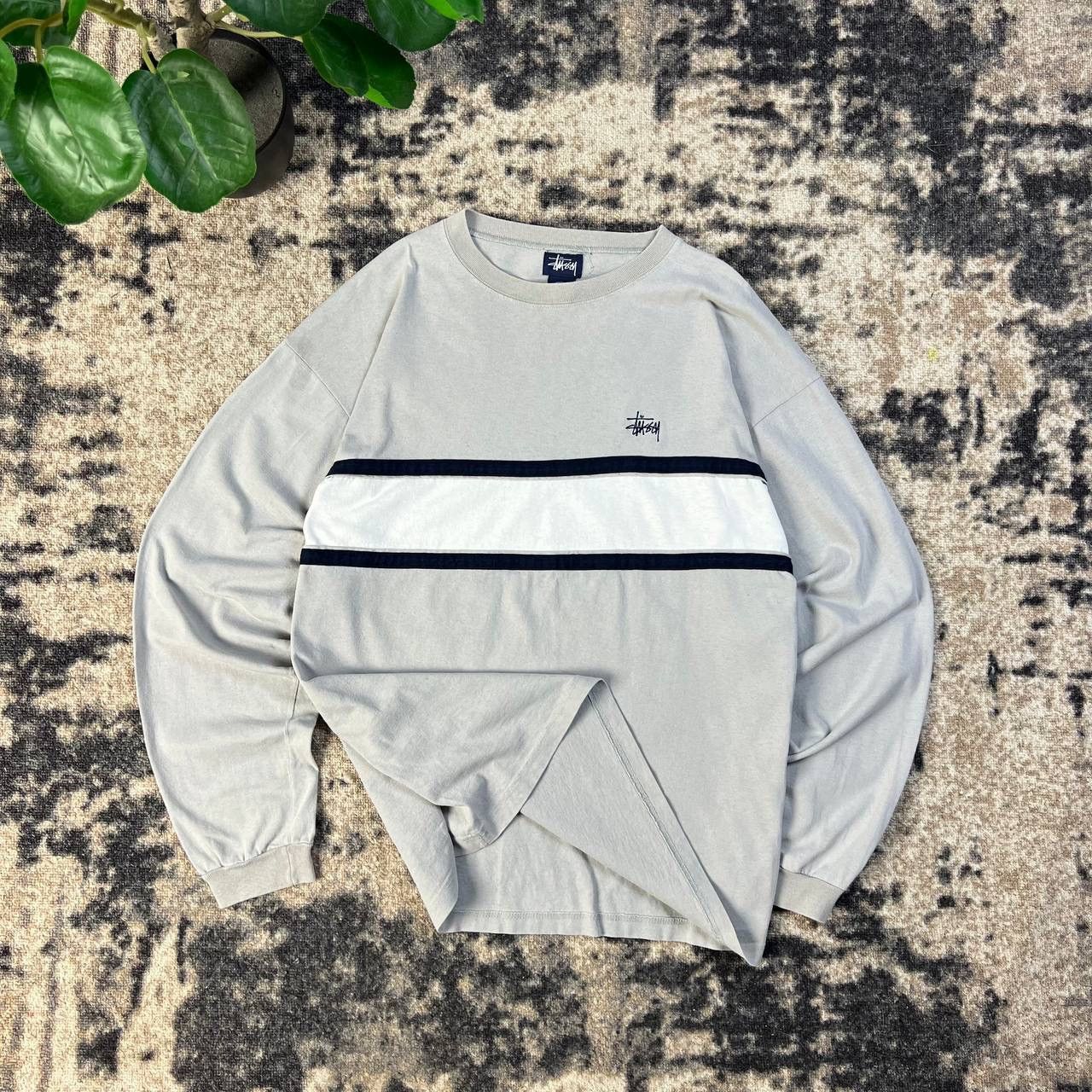 Stussy Mini Logo Vintage 90s Made In USA Long Sleeve