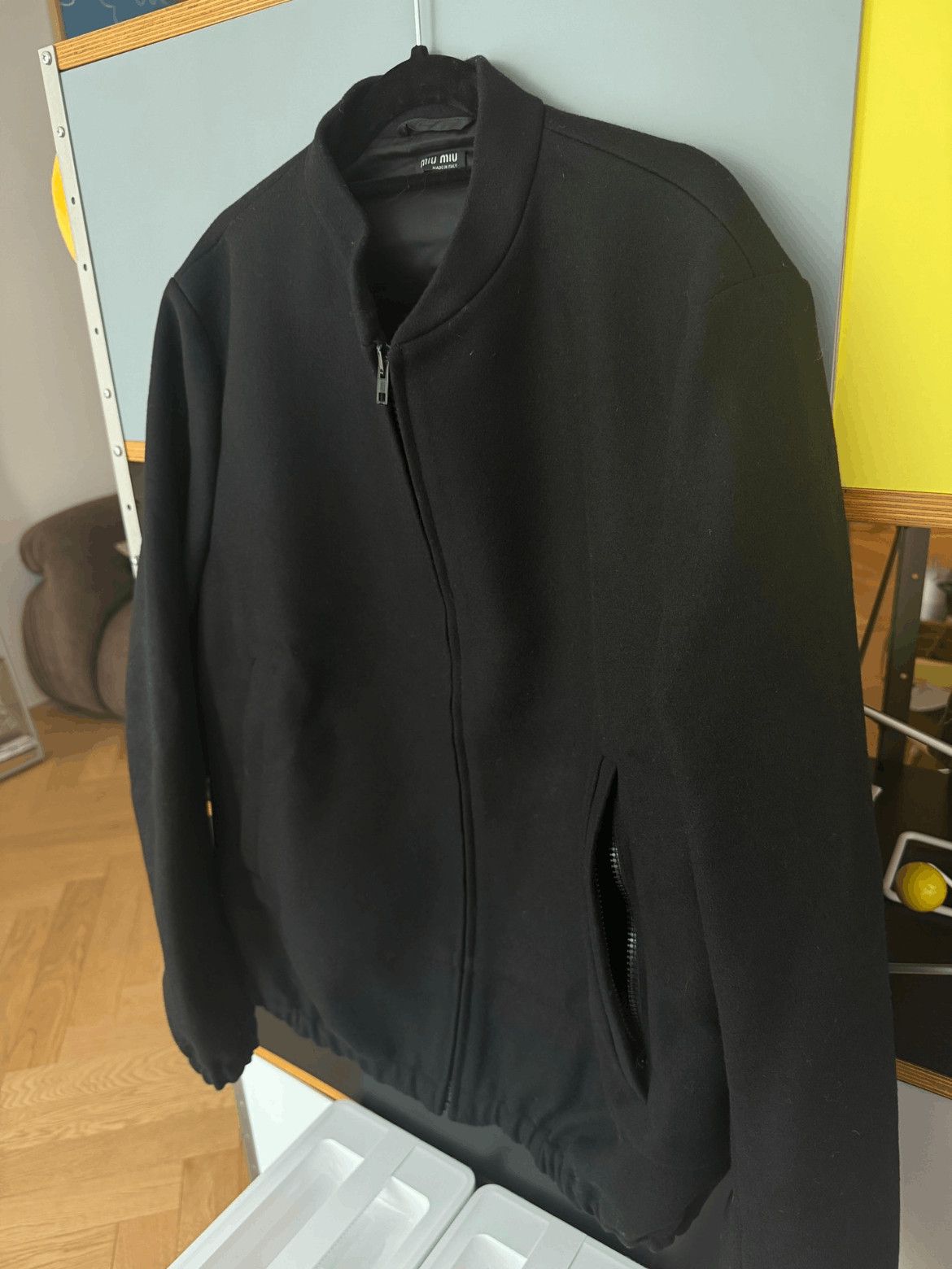 Sz 52 Miu Miu Archive 00S Wool Bomber Jacket