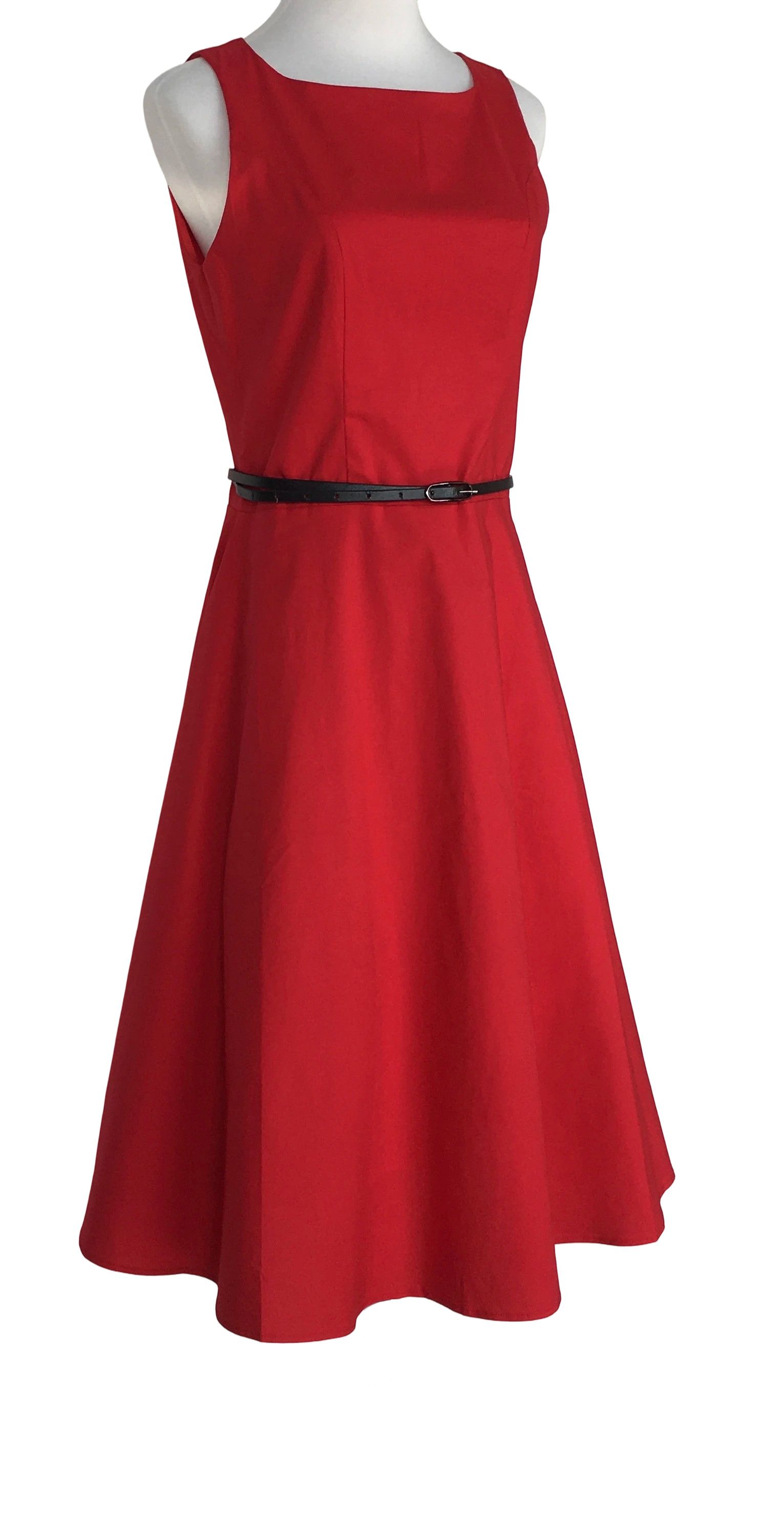 Other Cotton Dress Round Neck Sleeveless Vintage Style Size L / US 10 / IT 46 - 2 Thumbnail