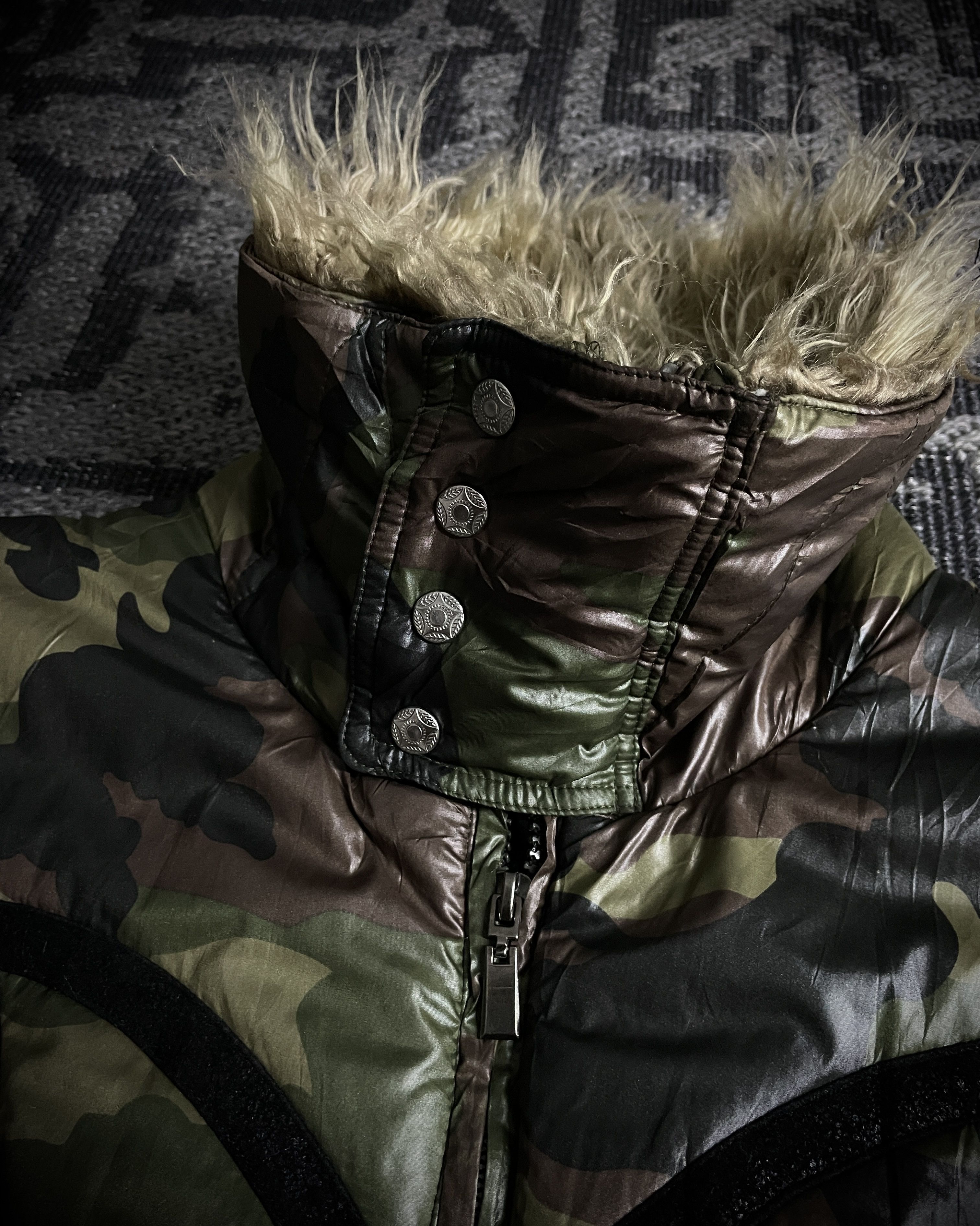 Japanese Brand ICOM Tactical Fur-Collar Puffer Jacket Size US M / EU 48-50 / 2 - 8 Thumbnail