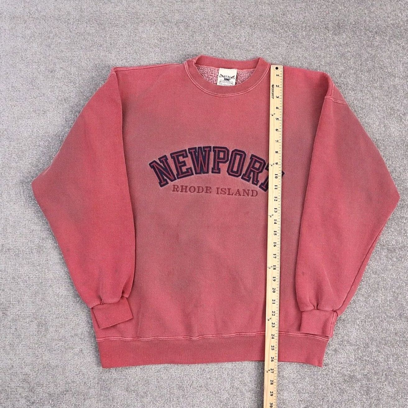 Vintage VINTAGE Newport Rhode Island Medium Pink Long Sleeve Pullover Sweatshirt Mens Size US M / EU 48-50 / 2 - 2 Thumbnail