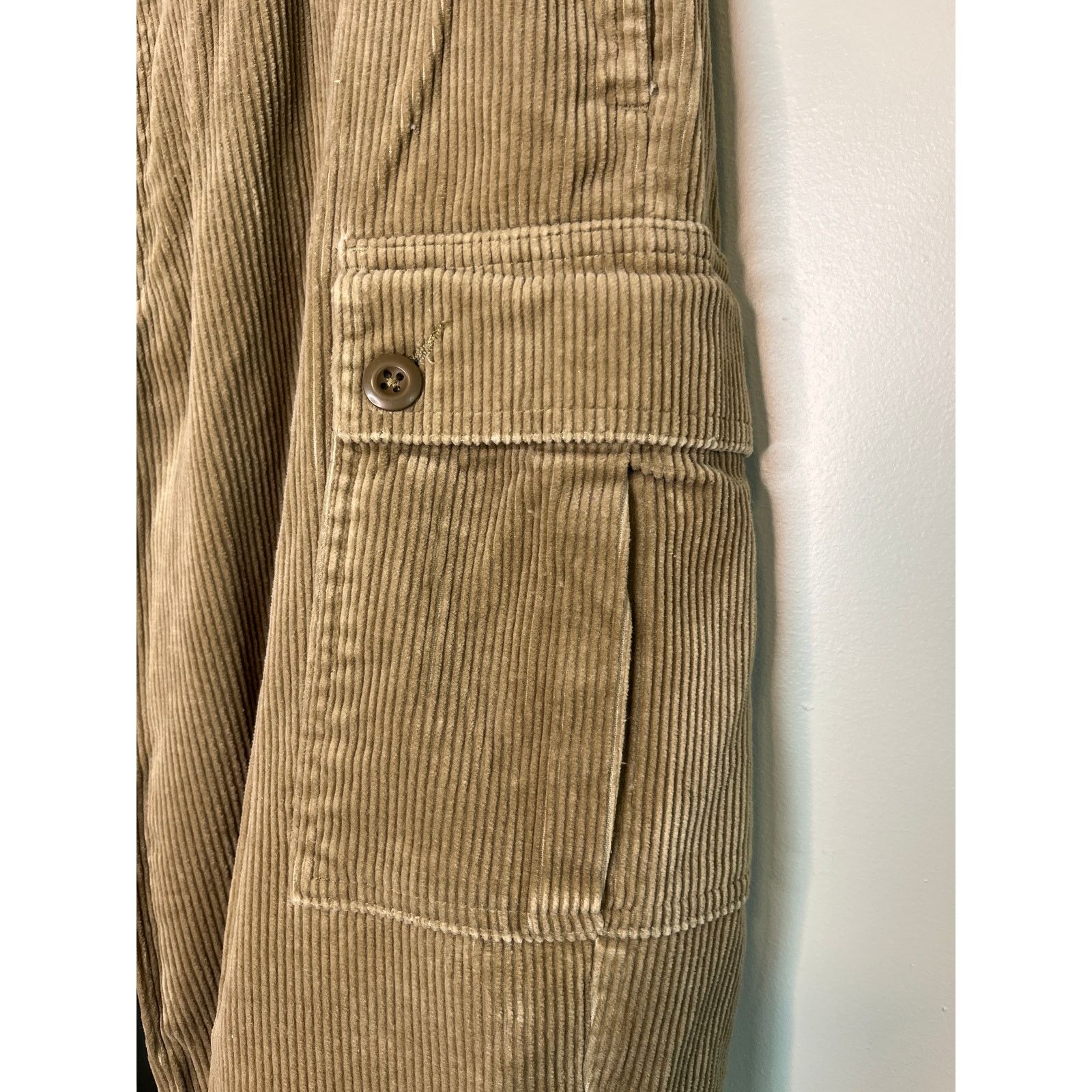 Polo Ralph Lauren Y2K Polo Ralph Lauren Corduroy Paratrooper Cargo Pants 36x30 Size US 36 / EU 52 - 6 Thumbnail