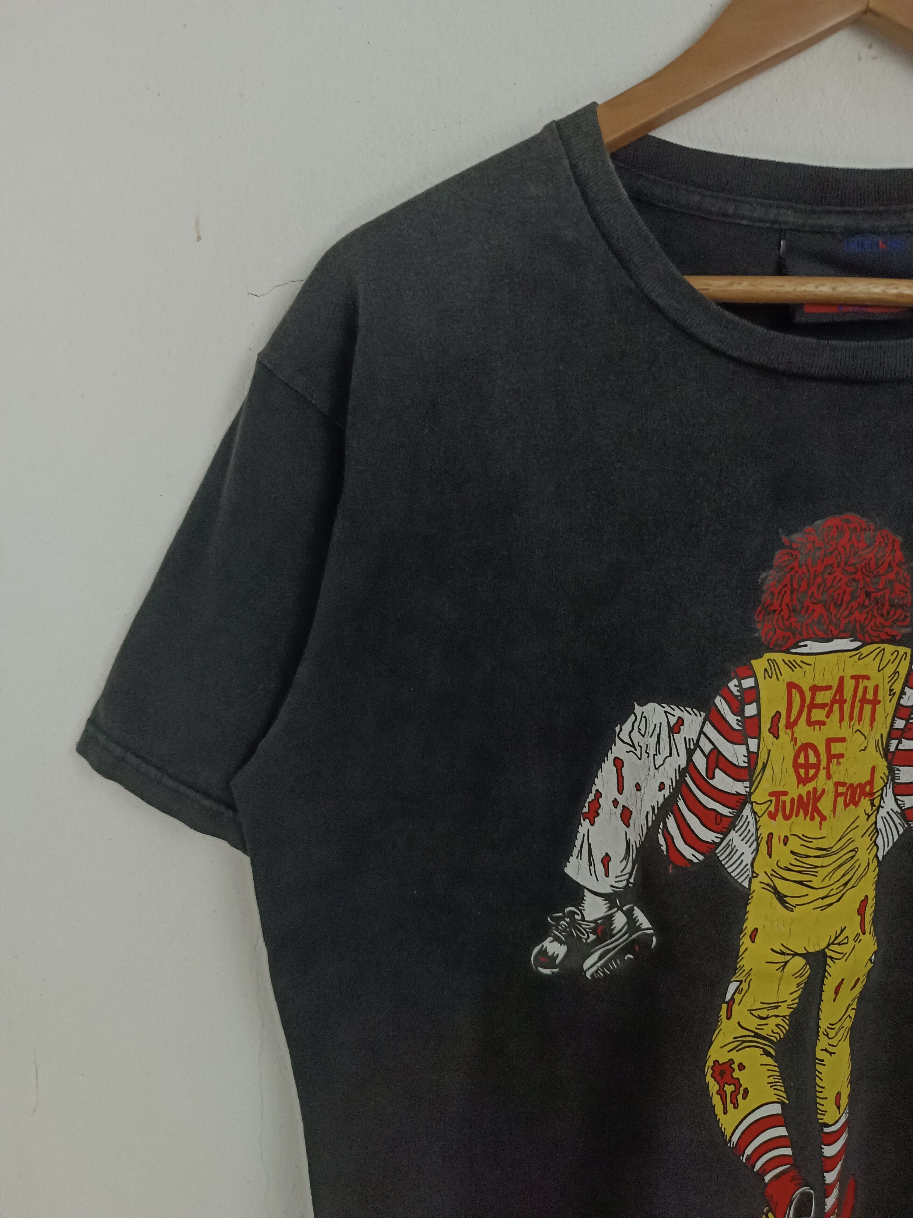 Other THRASHED FADED VINTAGE Y2K DEATH OF JUNKFOOD MCDONALD KFC Size US L / EU 52-54 / 3 - 6 Thumbnail