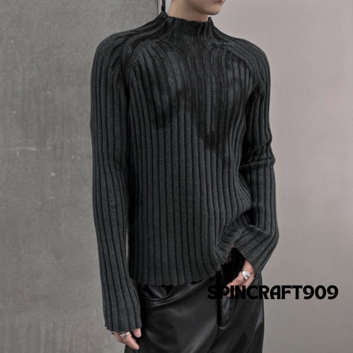 Other Graphic y2k Style Turtleneck Knit Sweater Size US L / EU 52-54 / 3 - 2 Thumbnail