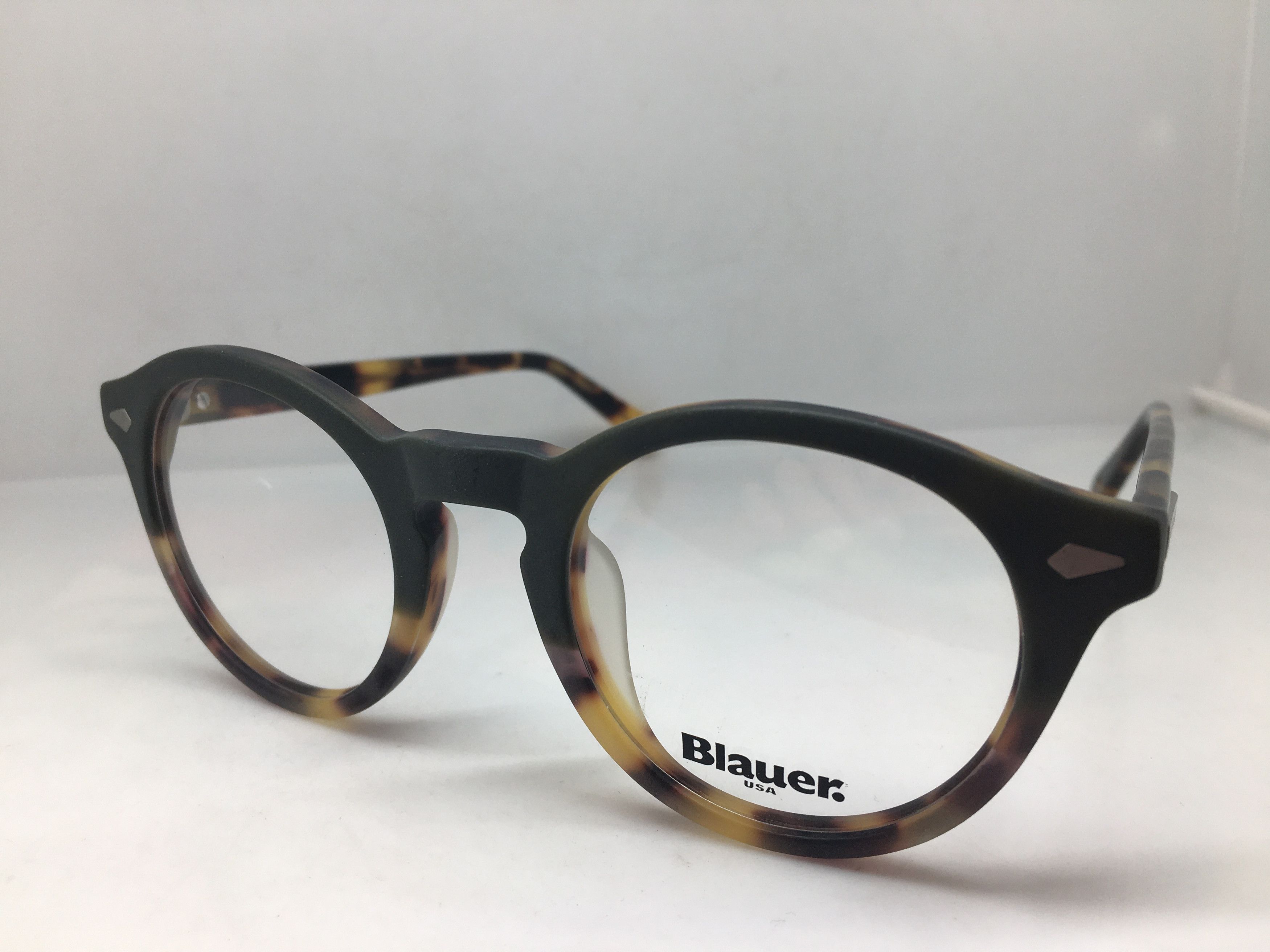 Other Blauer Matte Tortoise PREPPY Keyhole Eyeglasses Frame Size ONE SIZE - 3 Thumbnail