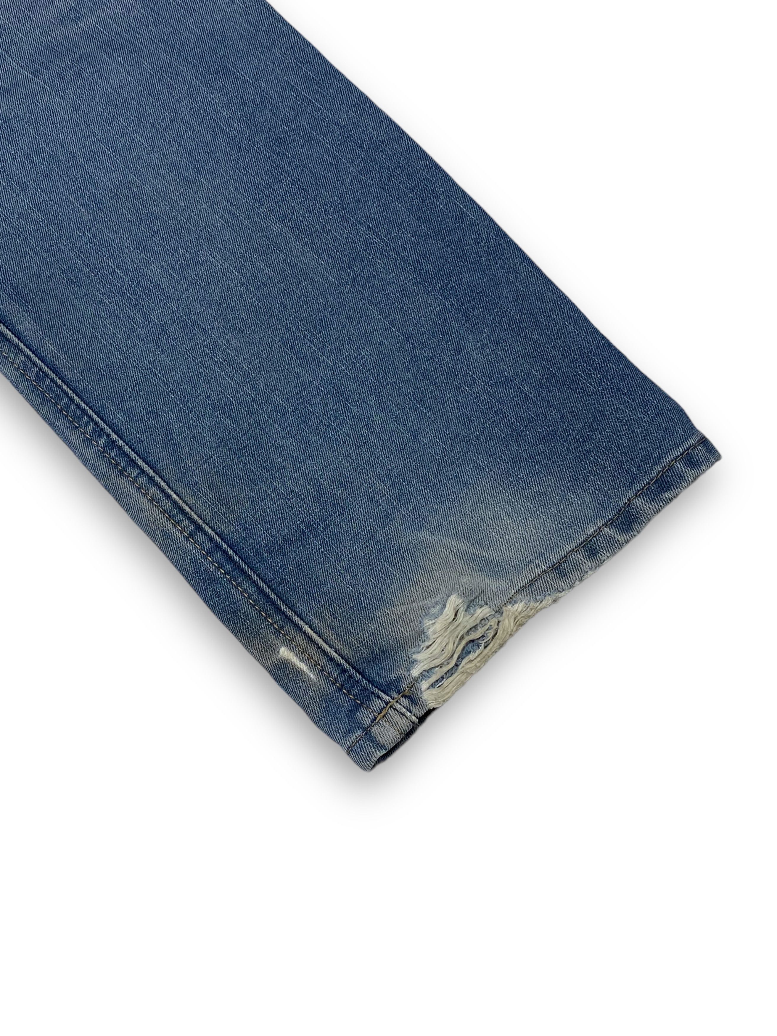 Jean Vintage LEE COOPER Distressed Light Washed Blue Jeans M686 Size US 35 - 16 Thumbnail