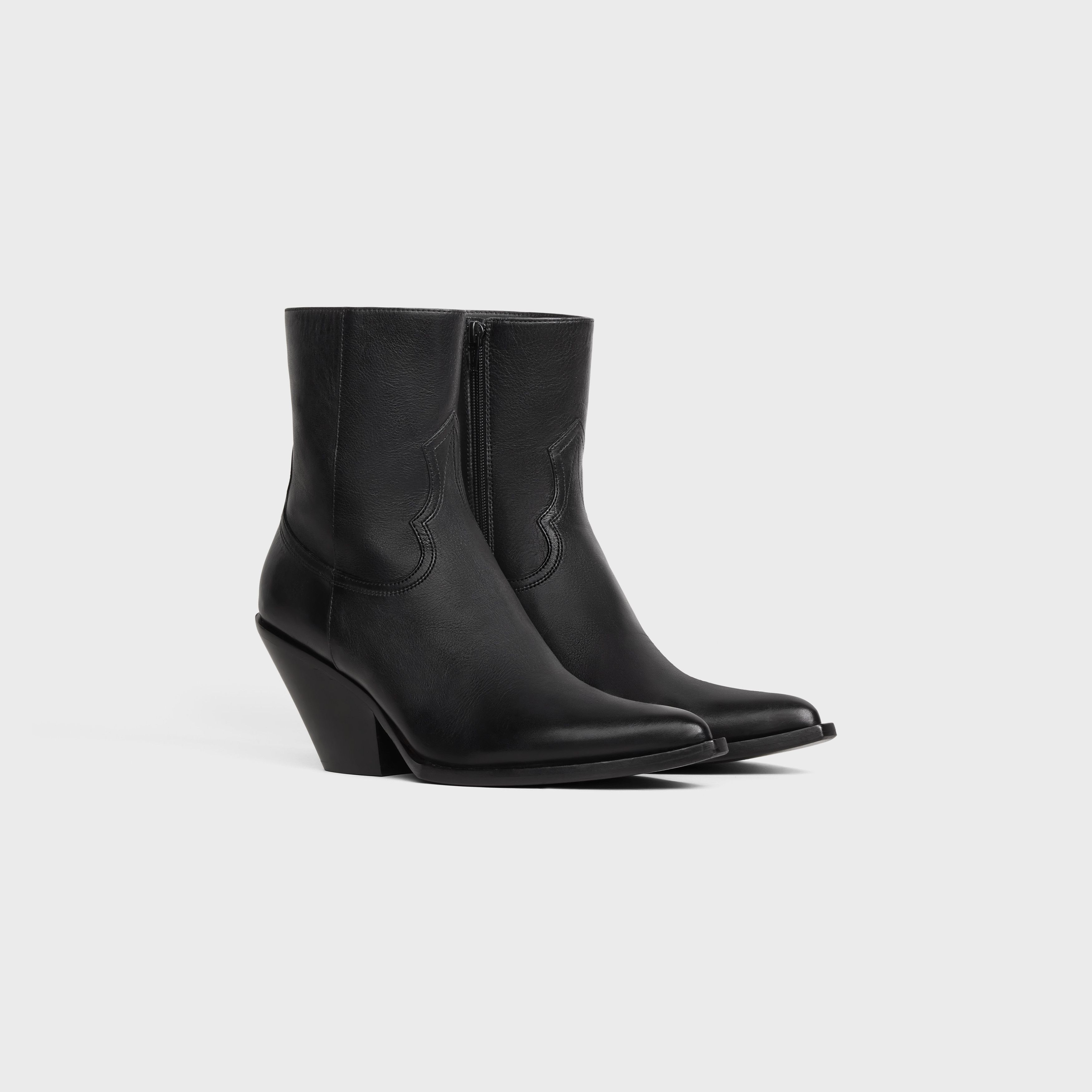Celine o1y0725 Ankle Boots in Black Size US 7 / IT 37 - 3 Thumbnail