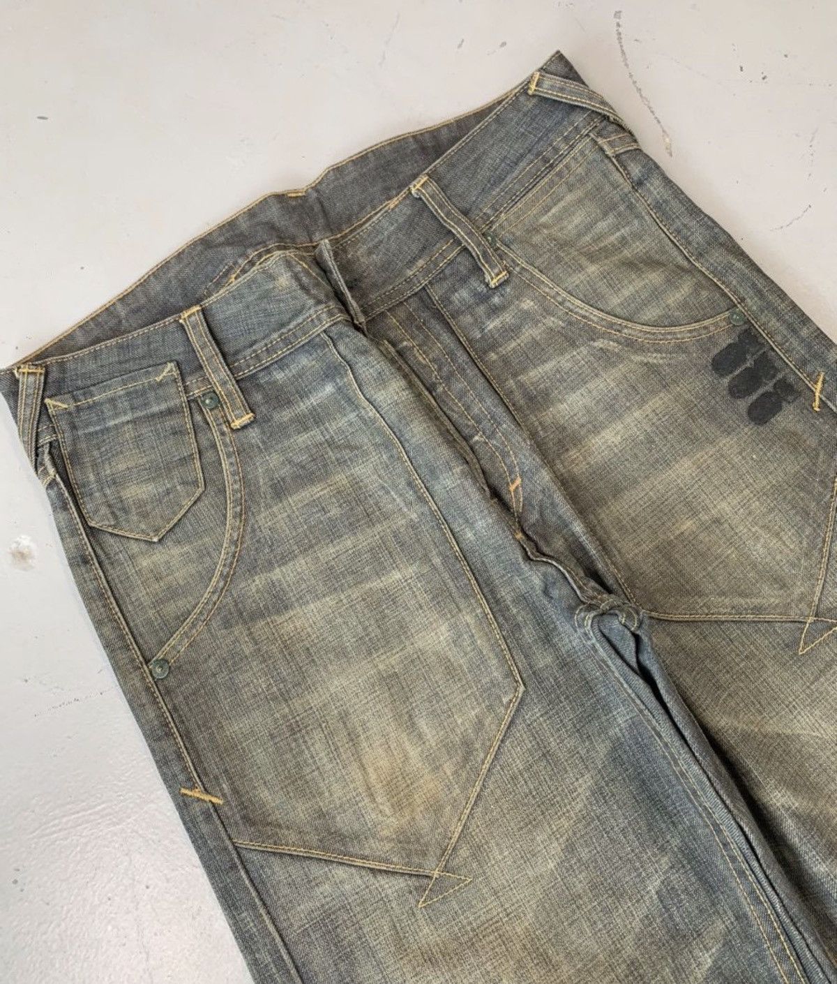 Japanese Brand Vintage evisu inspired japanese brand denim Size US 32 / EU 48 - 3 Thumbnail