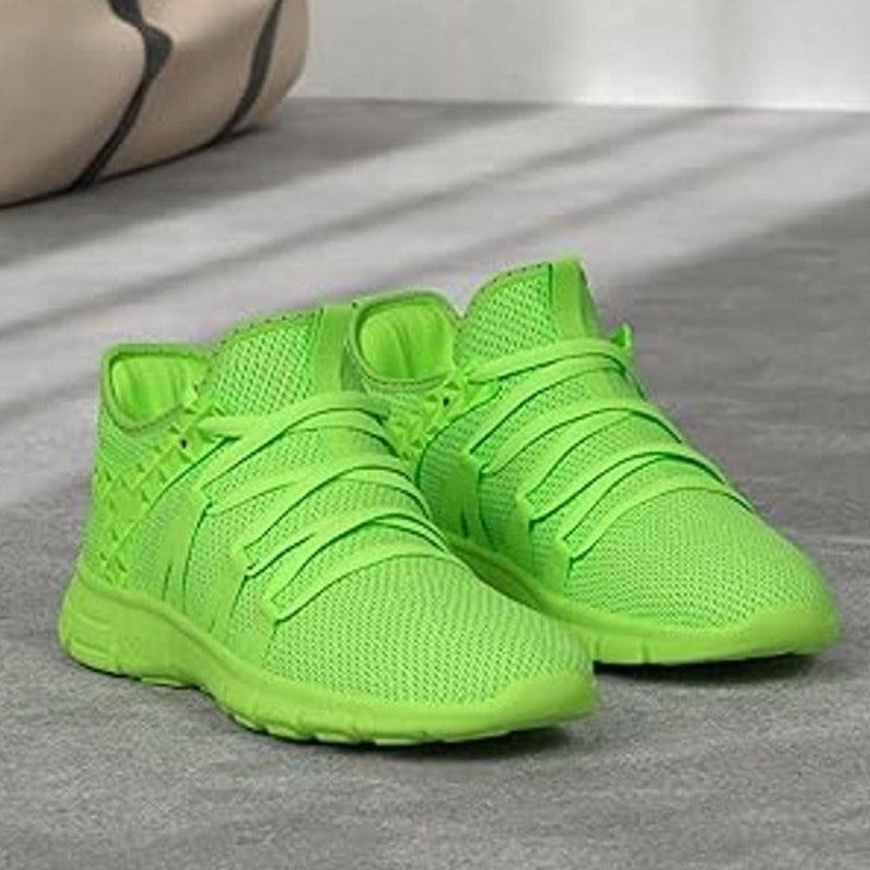 Other Inzcou Women’s Size 6 Neon Green Lightweight Athletic Shoes Size US 6 / IT 36 - 2 Thumbnail