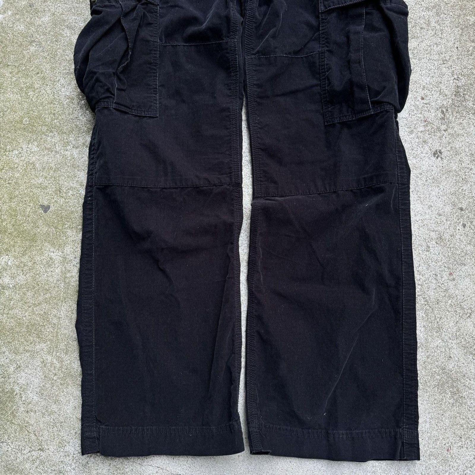 Vintage Vintage Gap Black Corduroy Cargo Pants ERD Grunge Chrome Size US 34 / EU 50 - 9 Thumbnail