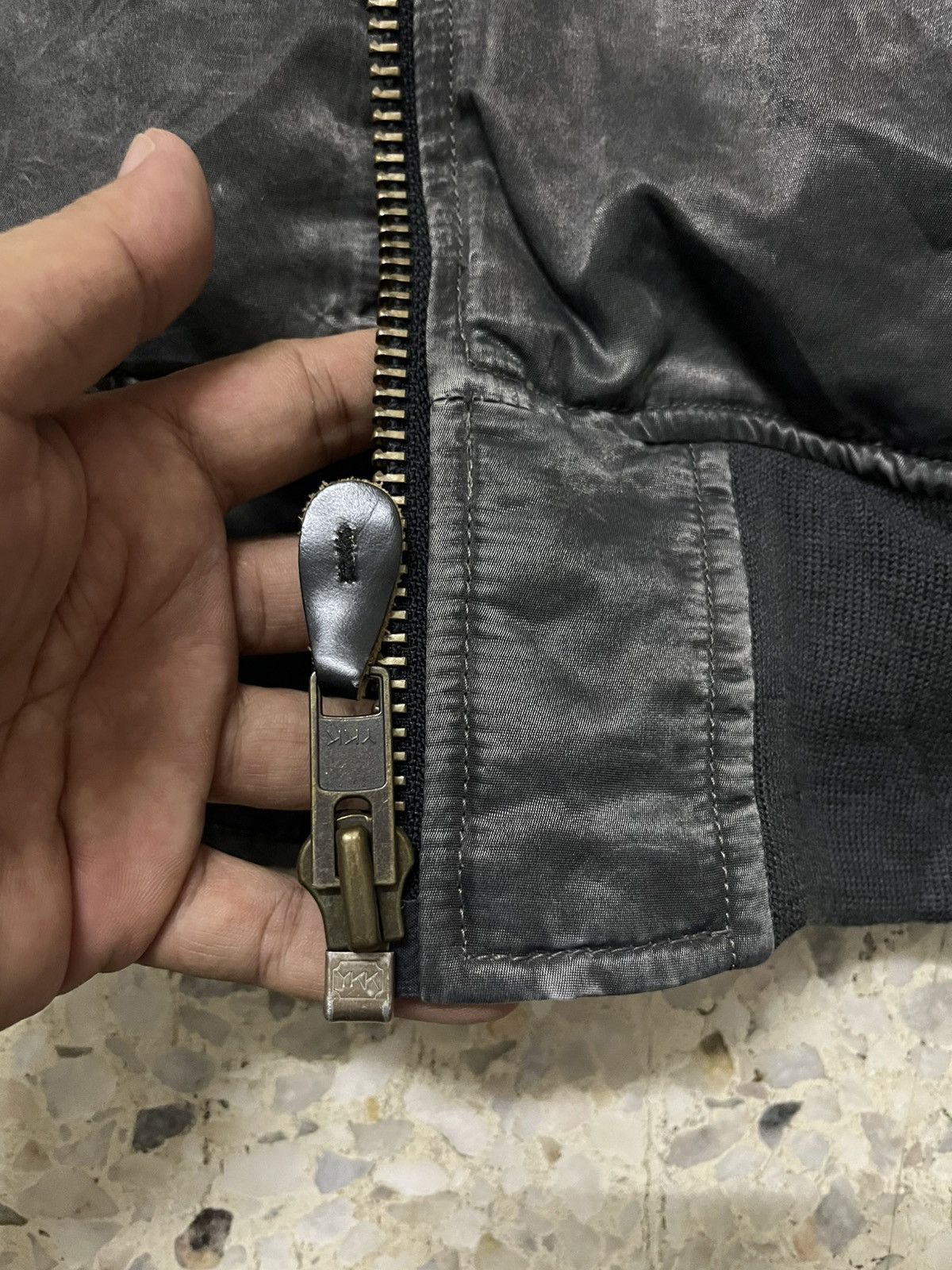 Japanese Brand Vintage Machope Japan MA-1 Bomber- Beautiful Sun-Faded Black Size US L / EU 52-54 / 3 - 4 Thumbnail