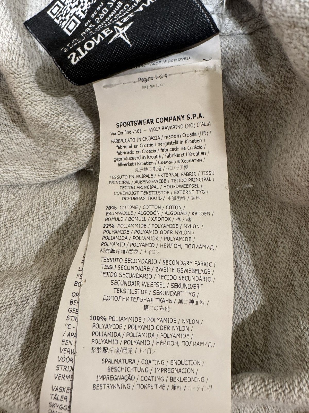 Stone Island Stone Island zip hoodie in beige. Size US L / EU 52-54 / 3 - 11 Thumbnail