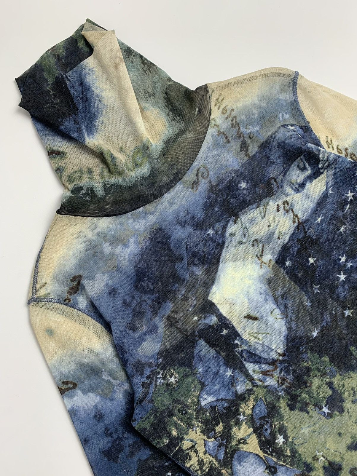 Jean Paul Gaultier Jean Paul Gaultier Femme Mesh Top Star Map Print Size M / US 6-8 / IT 42-44 - 16 Thumbnail