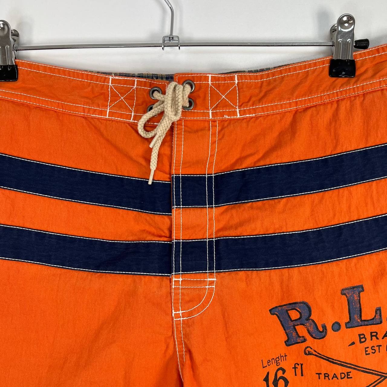 Polo Ralph Lauren Polo by Ralph Lauren RLPC Canoe Co.Orange Swim Shorts Size M Size US 40 / EU 56 - 2 Thumbnail