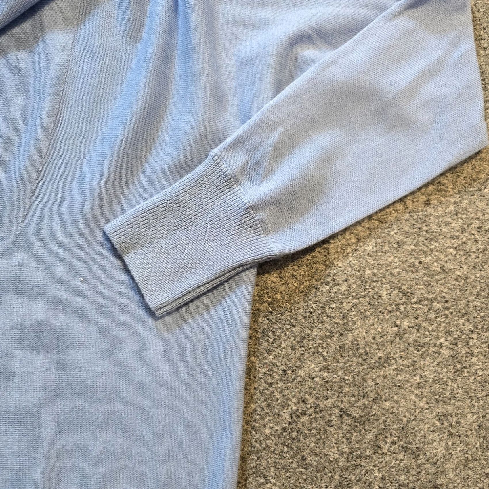 Talbots Talbots Sweater Women Small Petite Blue Merino Wool Long Sleeve Cowl Neck Career Size S / US 4 / IT 40 - 4 Thumbnail