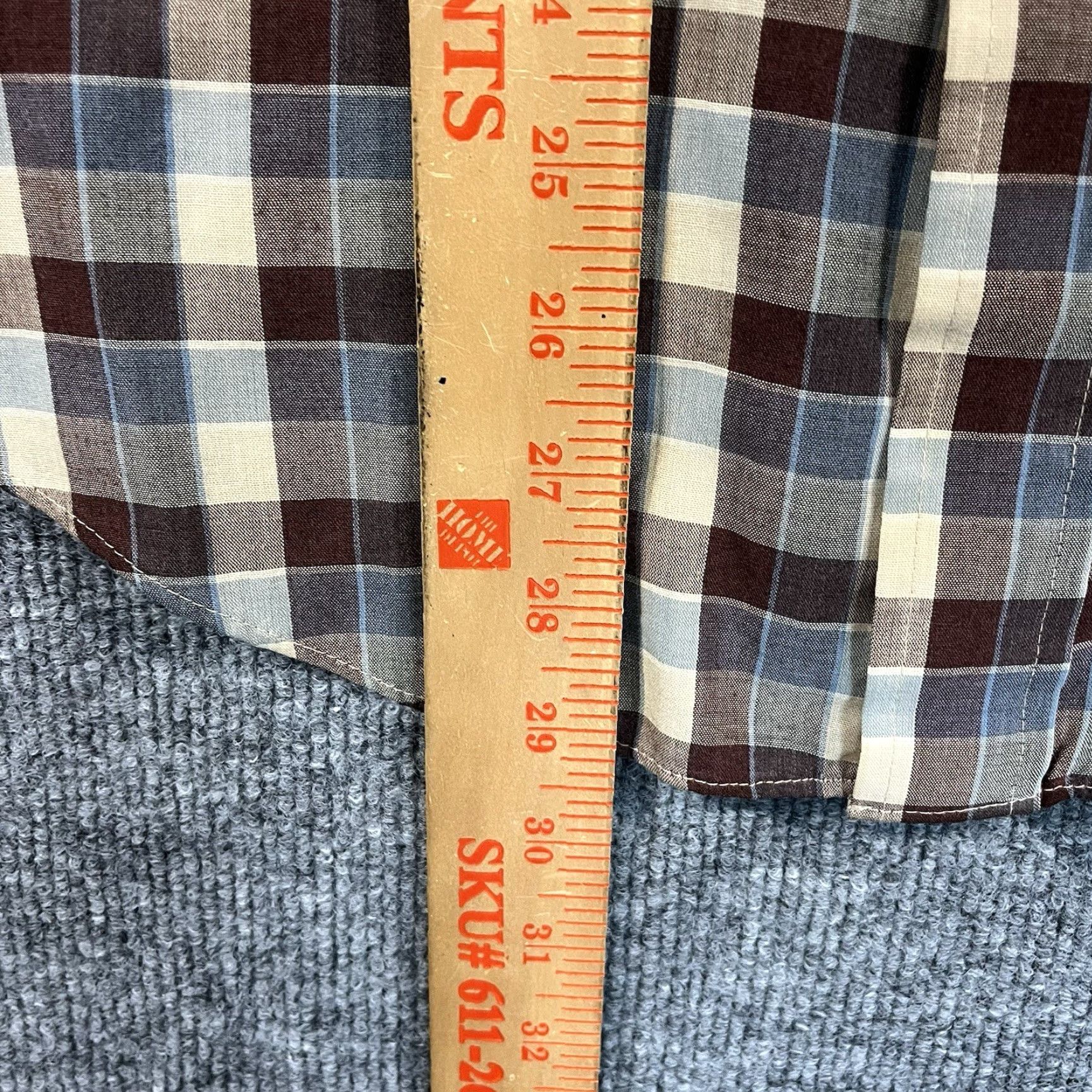 Levi's VINTAGE Levi's Western Shirt Mens Large Brown Plaid Pearl Snap Cowboy 80s Size US L / EU 52-54 / 3 - 6 Thumbnail