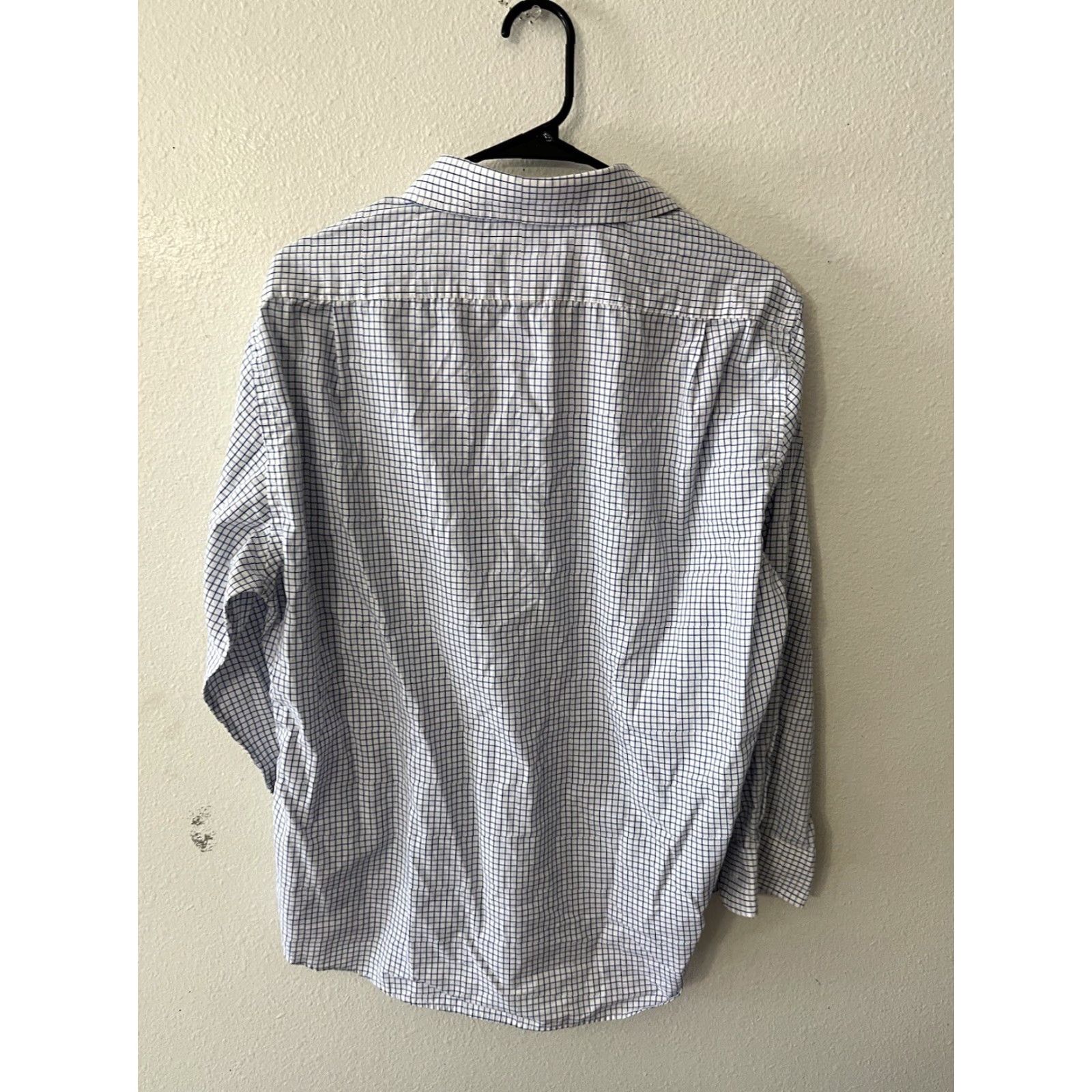 Dockers Dockers Shirt Mens Size L Fitted Long Sleeve Button Up White Plaid Cotton Blend Knit Casual Size US L / EU 52-54 / 3 - 2 Thumbnail