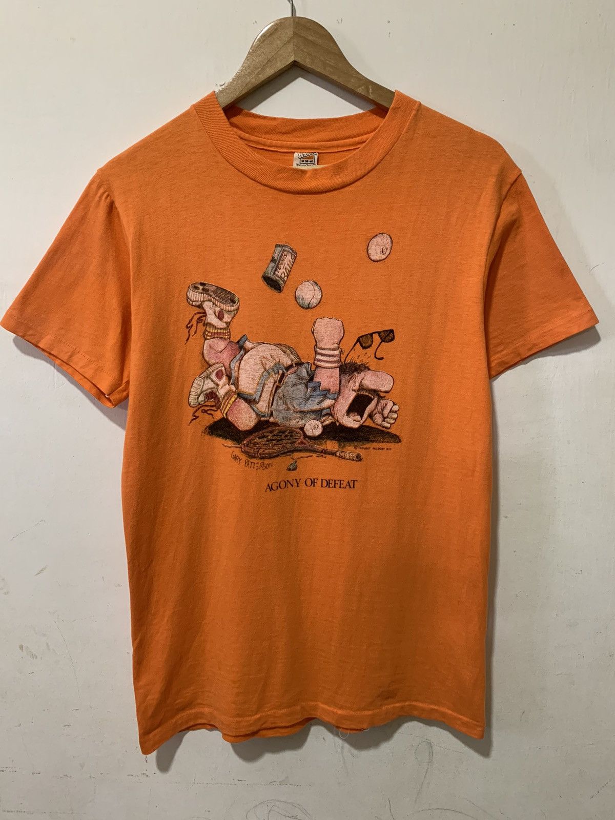 Hanes Very Rare Vintage 70s Gary Patterson Agony Of Defeat Size US M / EU 48-50 / 2 - 1 Thumbnail