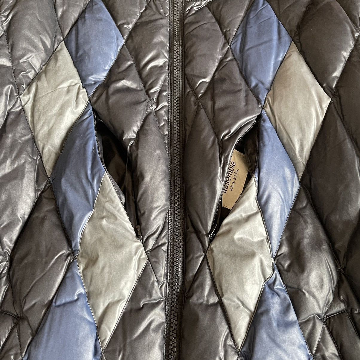 A.F.F.A. × Undercover Assemble A.F.F.A. AW11 Diamond Quilted Down Puffer Jacket Size US L / EU 52-54 / 3 - 3 Thumbnail