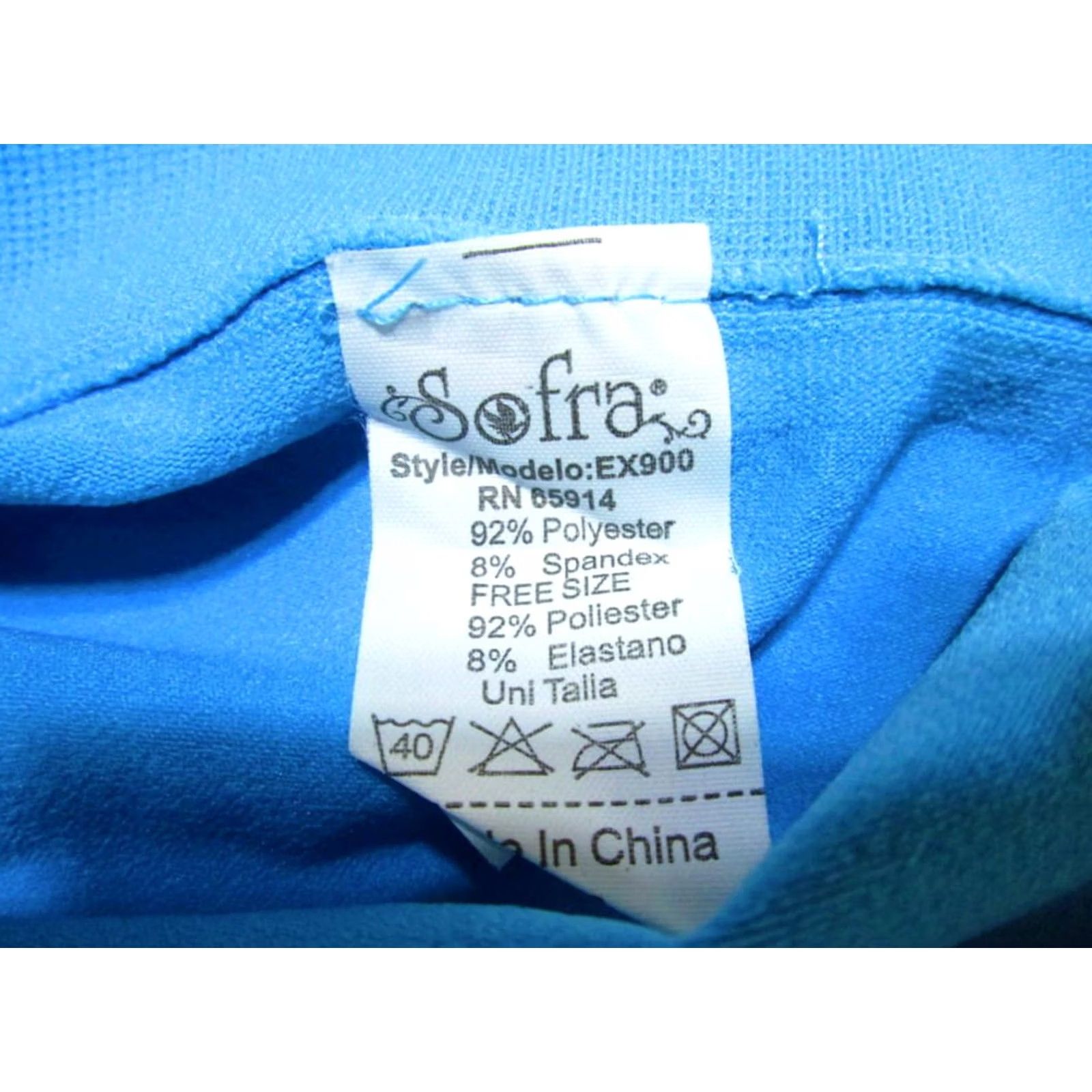 Vintage Sofra Leggings Womens One Size Blue Casual Stretch Jegging NWT Size 42" / US 20 - 6 Thumbnail