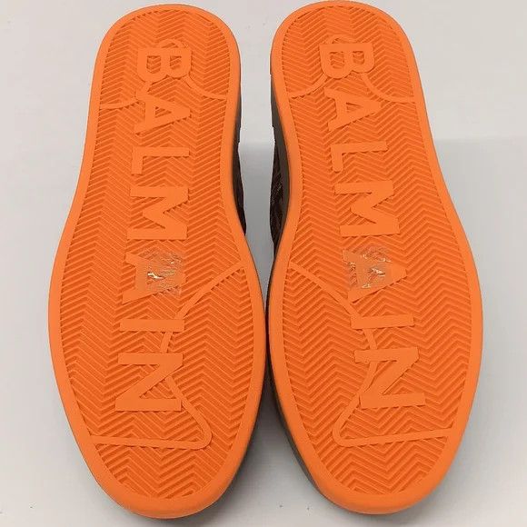 Balmain Balmain Monogram B-Court Low Top Sneakers - EU44/US11 Size US 11 / EU 44 - 14 Thumbnail