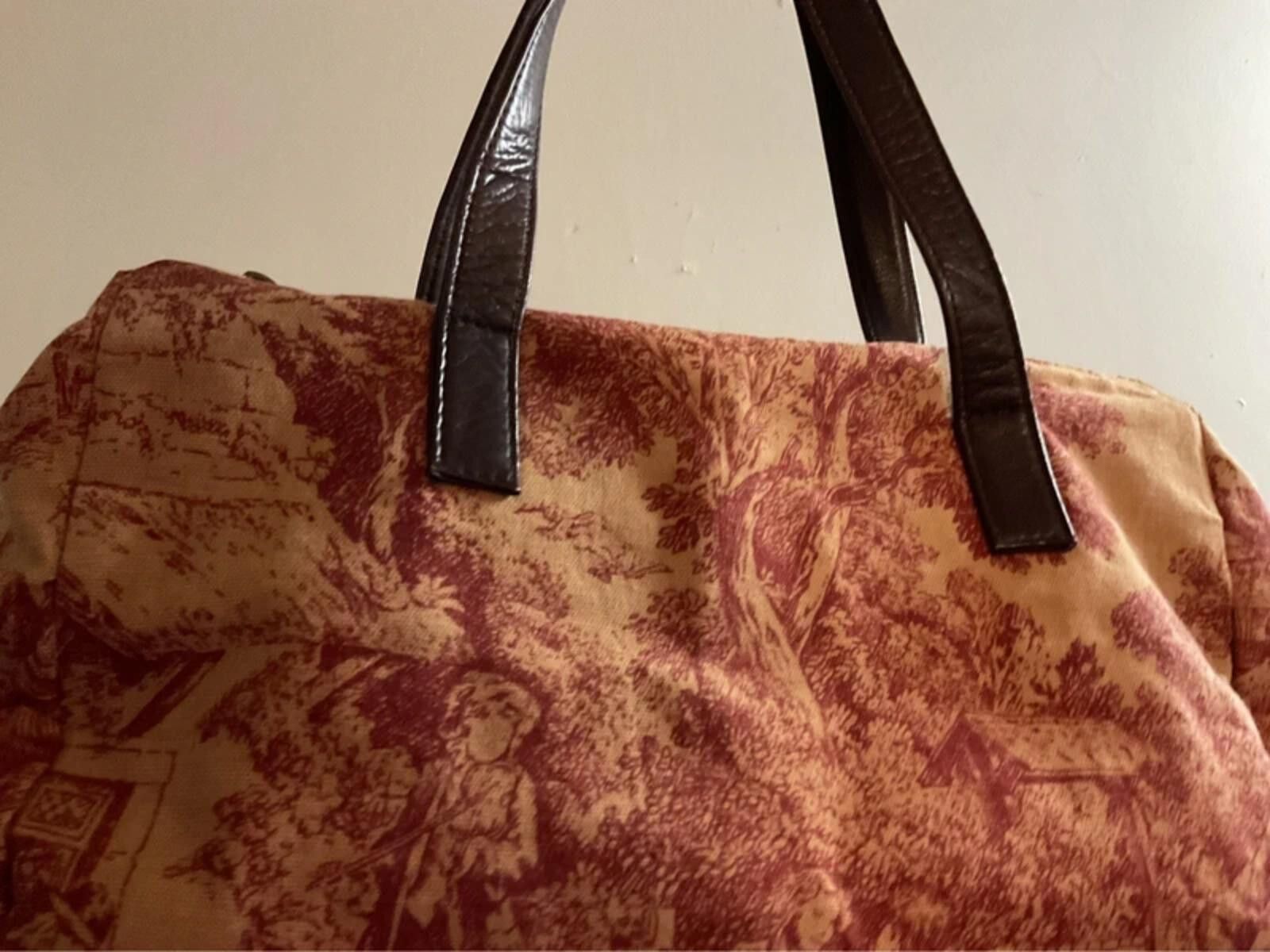 Other Vintage Hobo International Toile de Jouy Fabric Shoulder Bag Size ONE SIZE - 2 Thumbnail