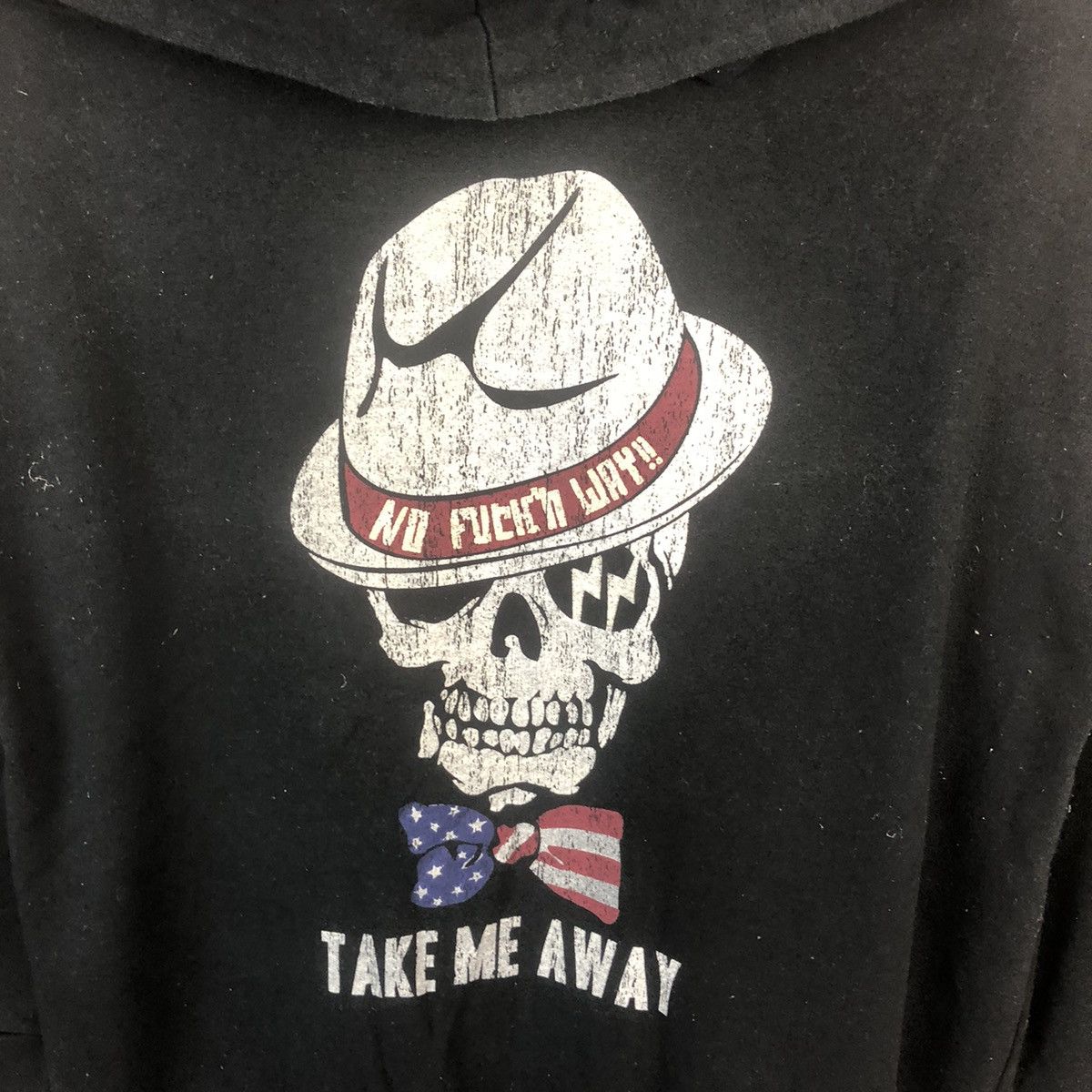 Japanese Brand DL Take Me Away skull streetwear Black Hoodie #A7 Size US M / EU 48-50 / 2 - 9 Thumbnail